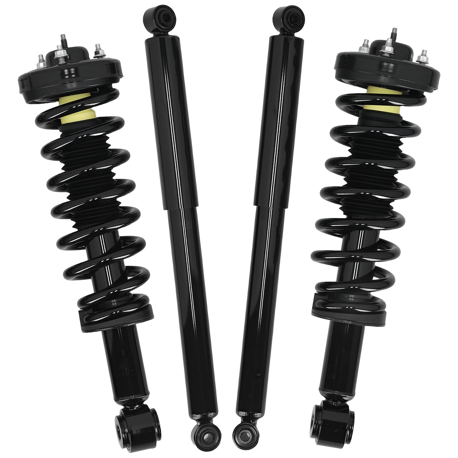 4x Front + Rear Struts w/Coil Spring for Ford F-150 04-08 Lincoln Mark LT 06-08