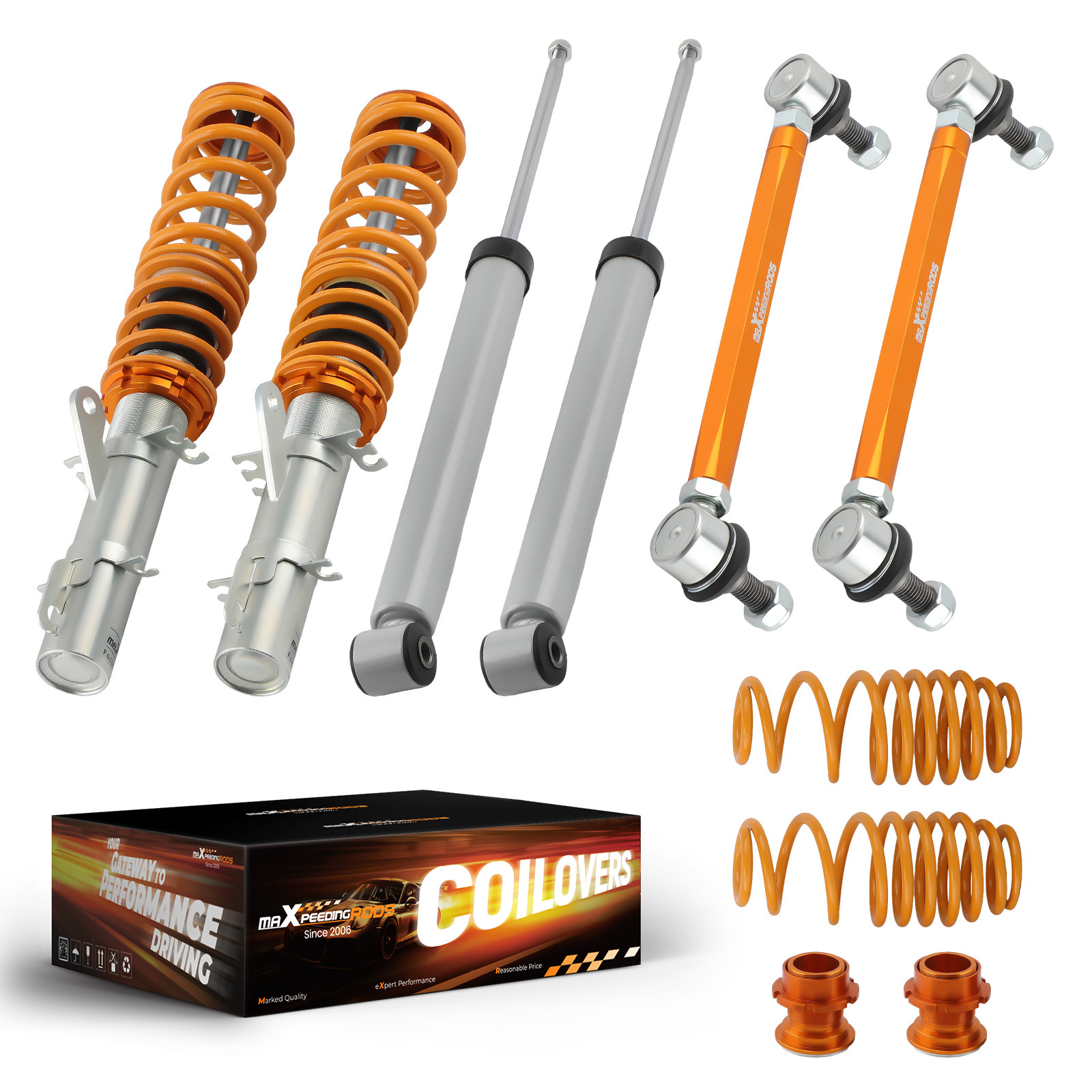 Doppelrohr Gewindefahrwerk For Audi TT Roadster 8N9 FWD 1999-2006