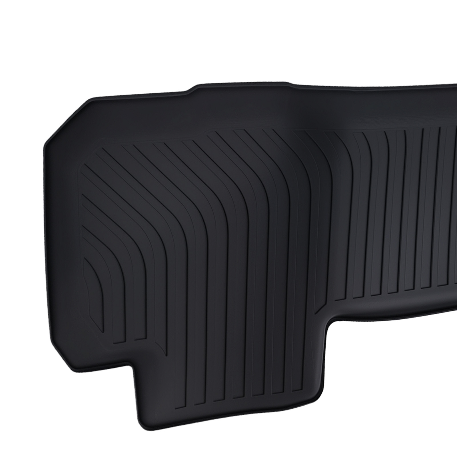 Black TPE Carpet Floor Mats for Chevrolet Traverse 2018-2025 7 Seat Custom