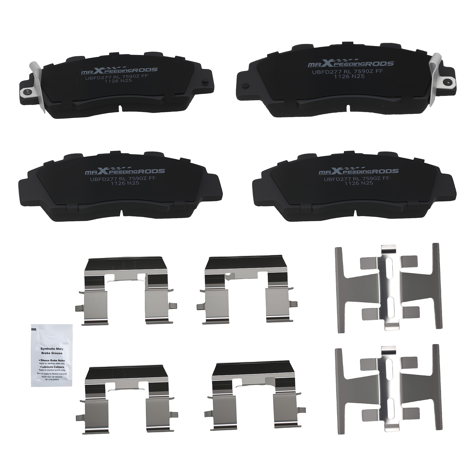 2 Pairs Front Ceramic Brake Pads Kit for Acura Integra 1997-2001/NSX 1991-2005