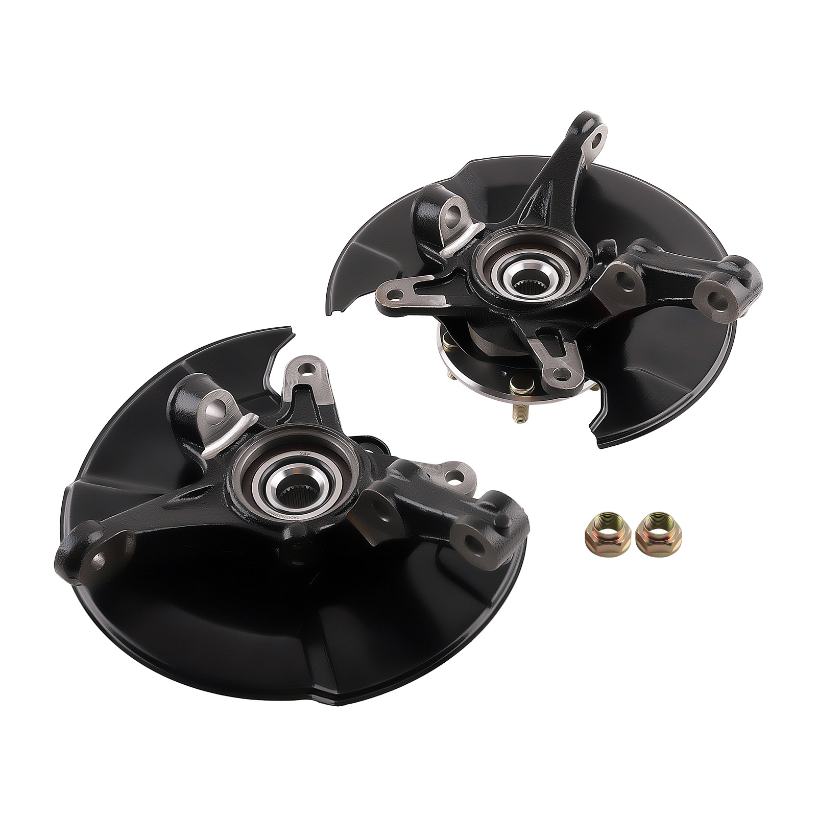 Front Steering Knuckle & Wheel Bearing Hub Assembly Pair FOR HONDA CIVIC 698-451