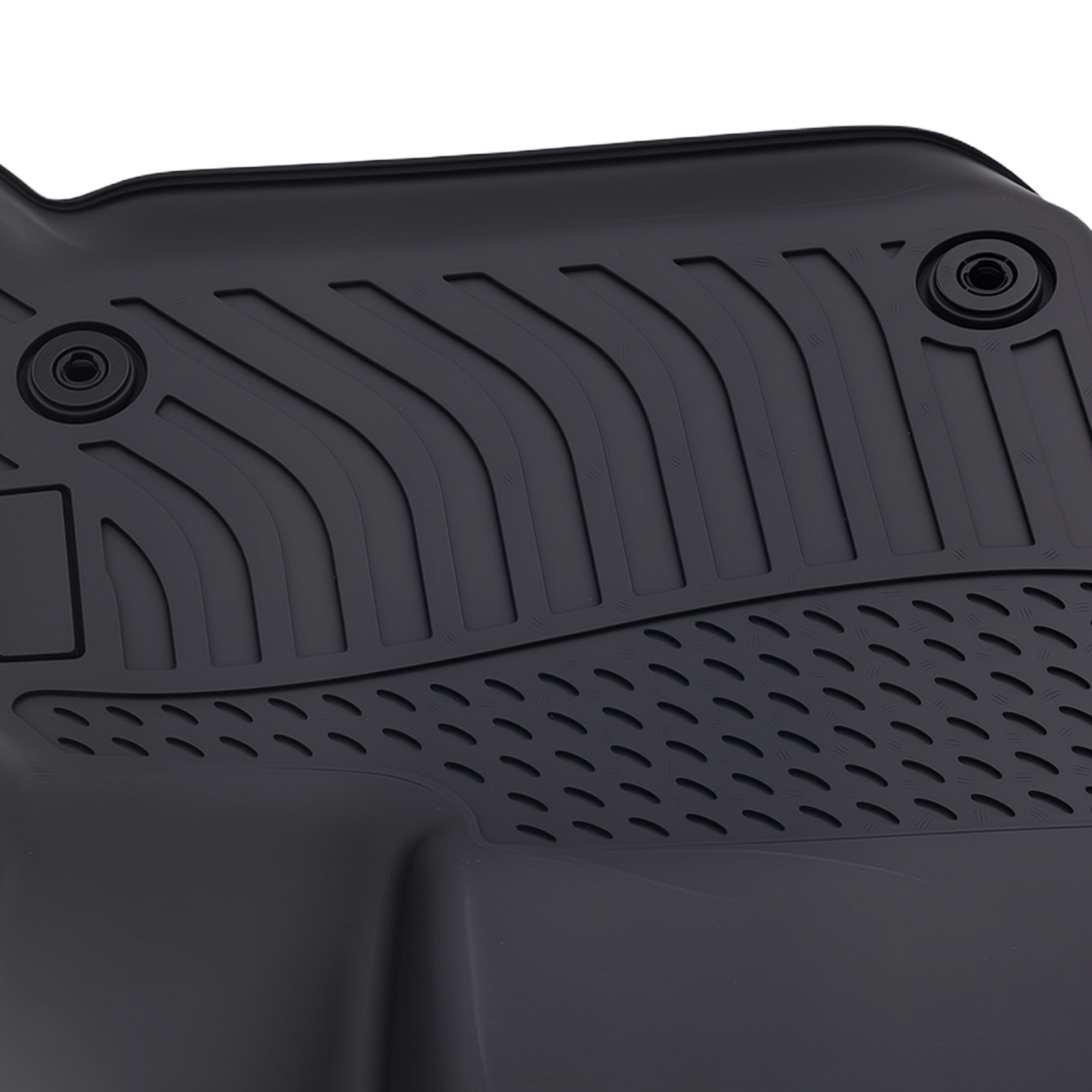 Black TPE Carpet Floor Mats for Chevrolet Traverse 2018-2025 7 Seat Custom