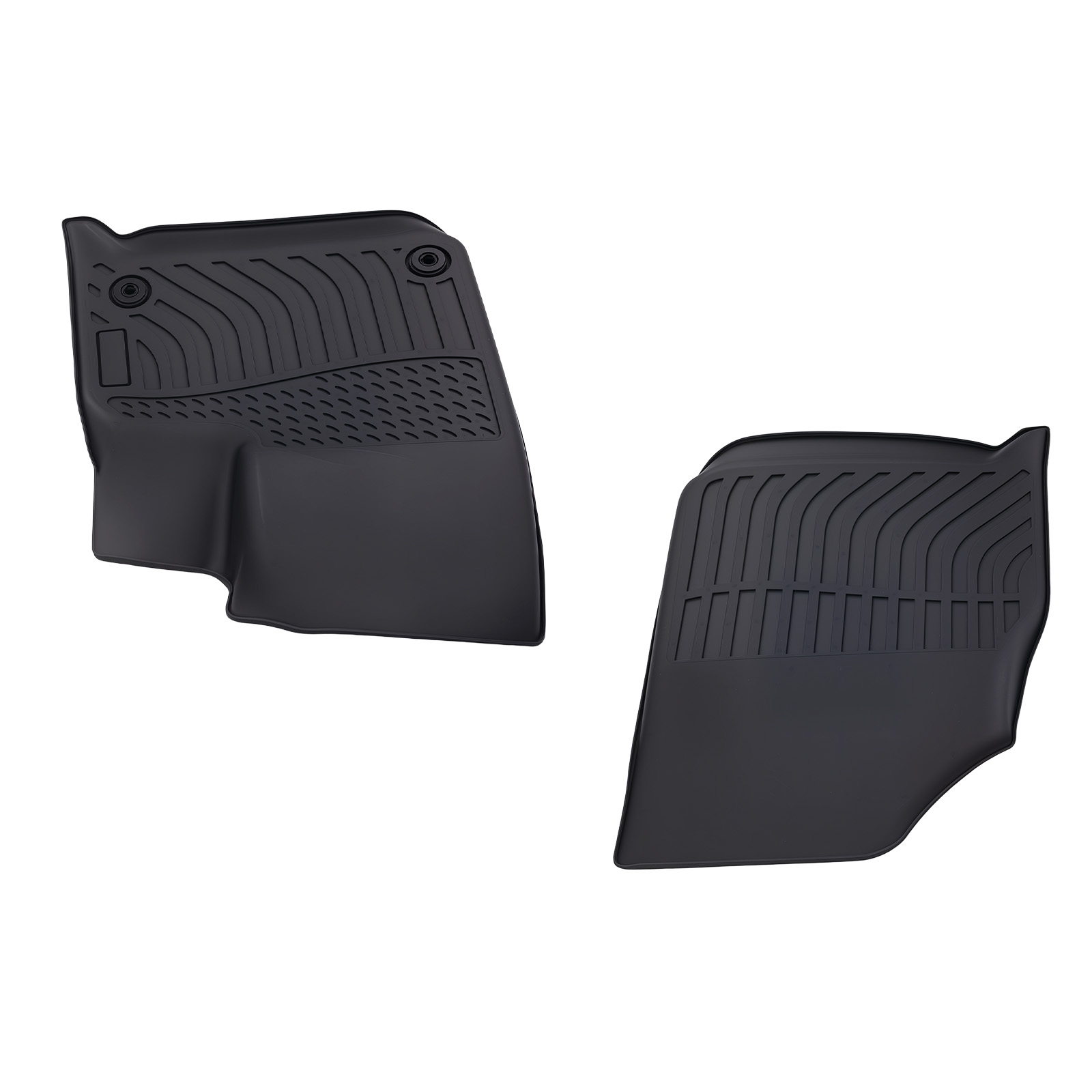 Black TPE Carpet Floor Mats for Chevrolet Traverse 2018-2025 7 Seat Custom