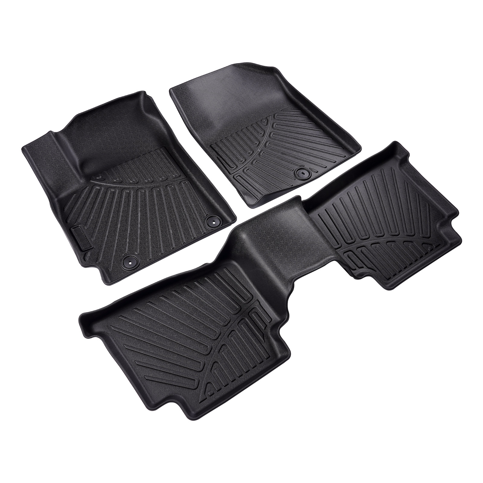 2 Row TPE Rubber Floor Mats Liner For Kia Seltos 2021-2025 Front Left Right