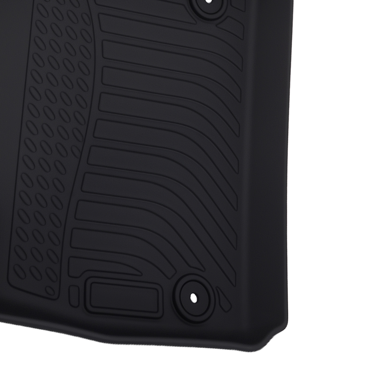 Anti-Slip Floor Mats for Chevrolet Malibu 2016-2023 Black TPE All-Weather