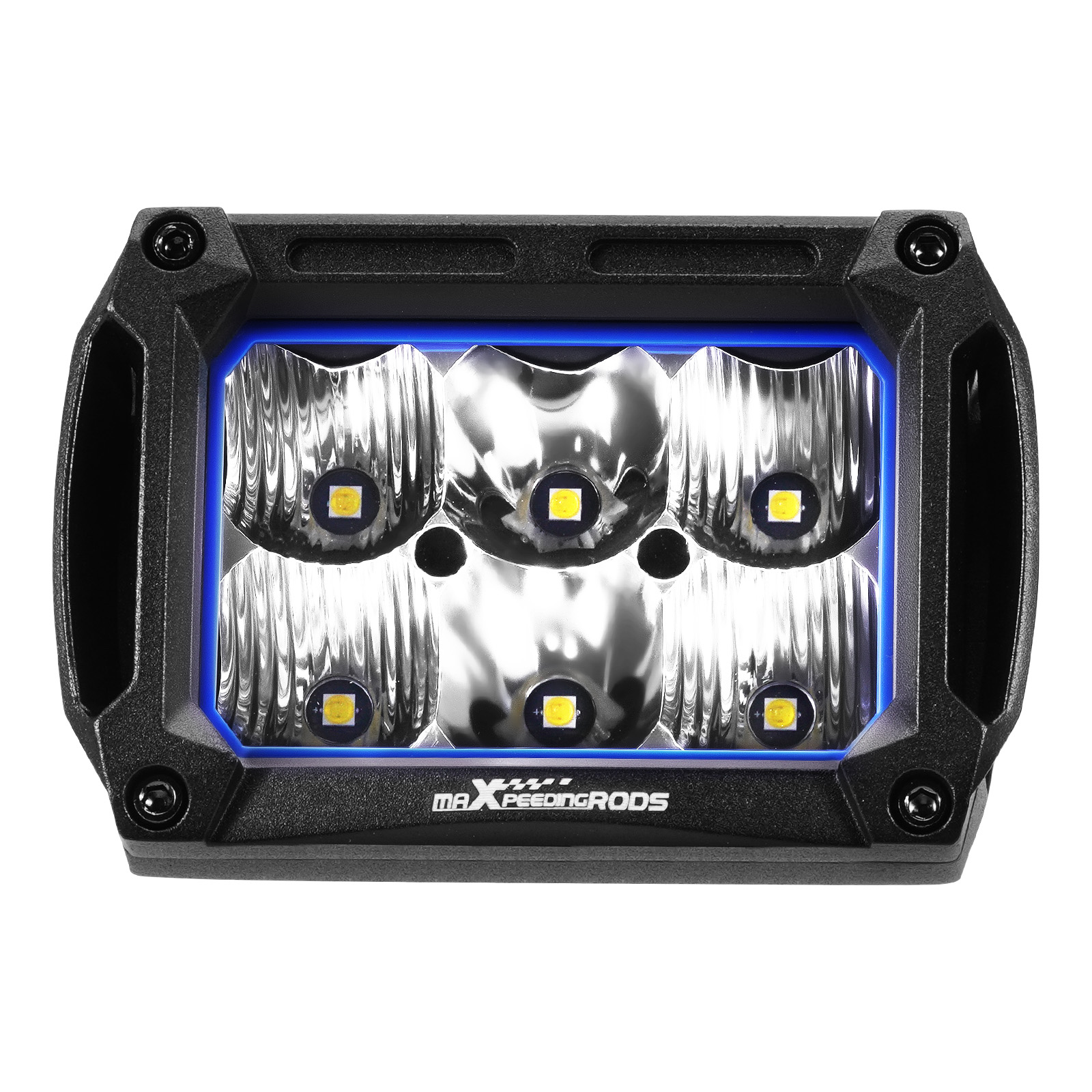 4.4inch 60W LED Pod Lights White 6000LM Spot Flood for Offroad Truck 4WD SUV