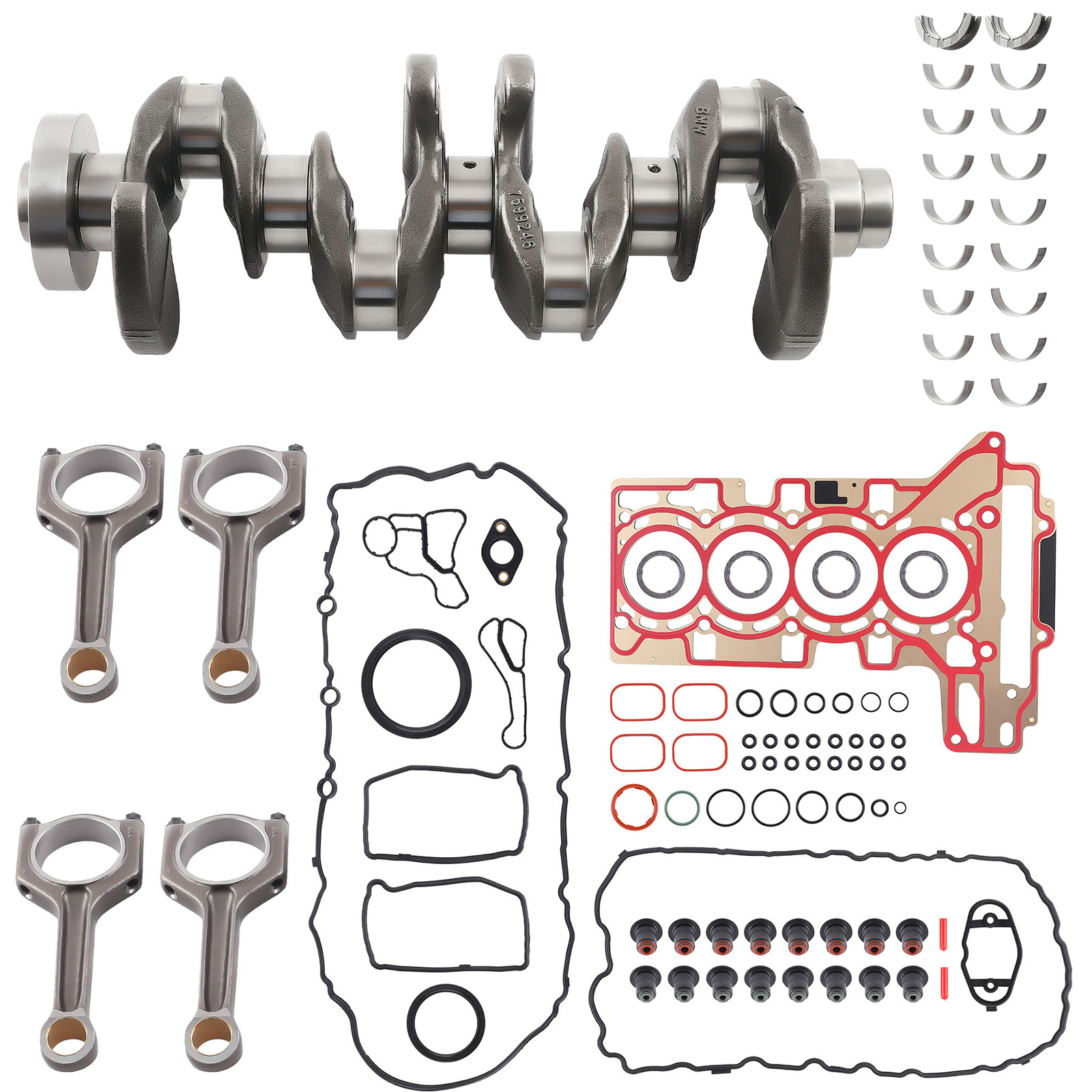 Crankshaft Connecting Rods Bearing Kit for BMW 320i 328i F30 F31 N20 11247624616