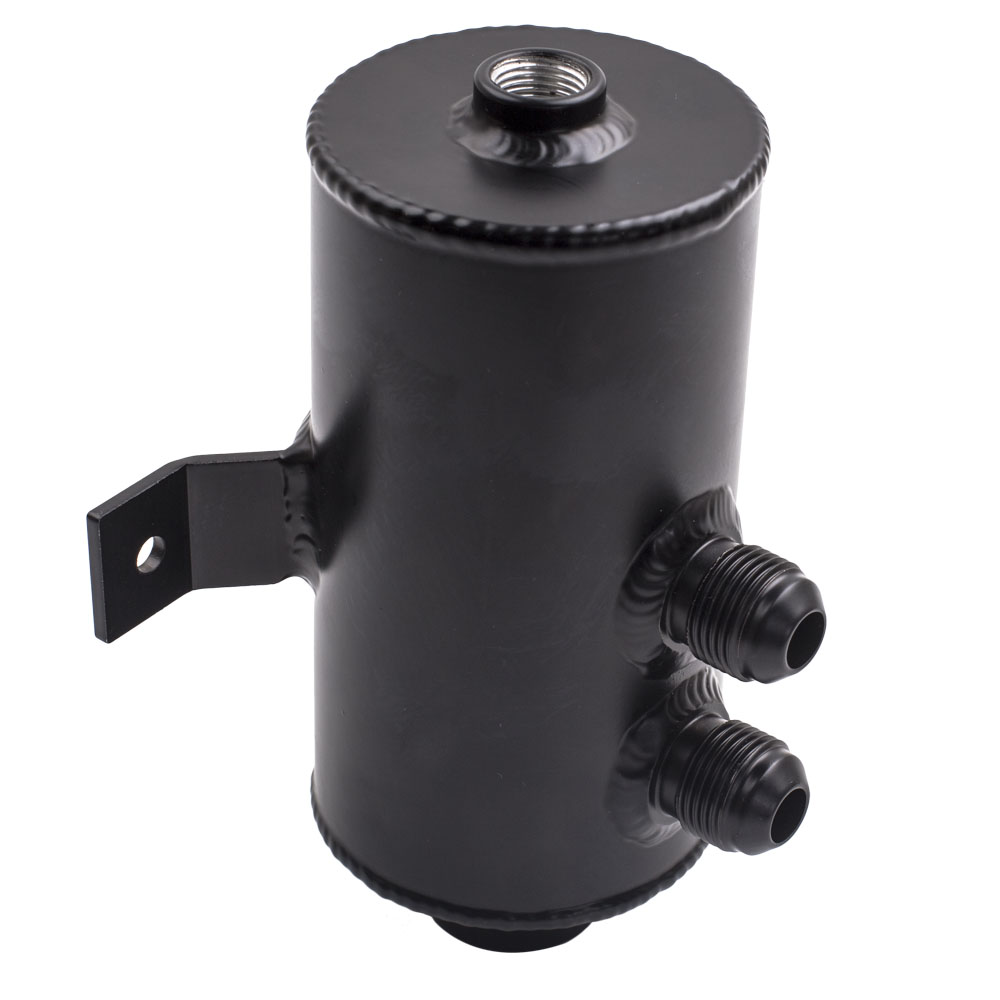Densieg 0,75L Aluminium Oil Catch Tank mit Luftfilter + AN10 Kraftstoffschlauch