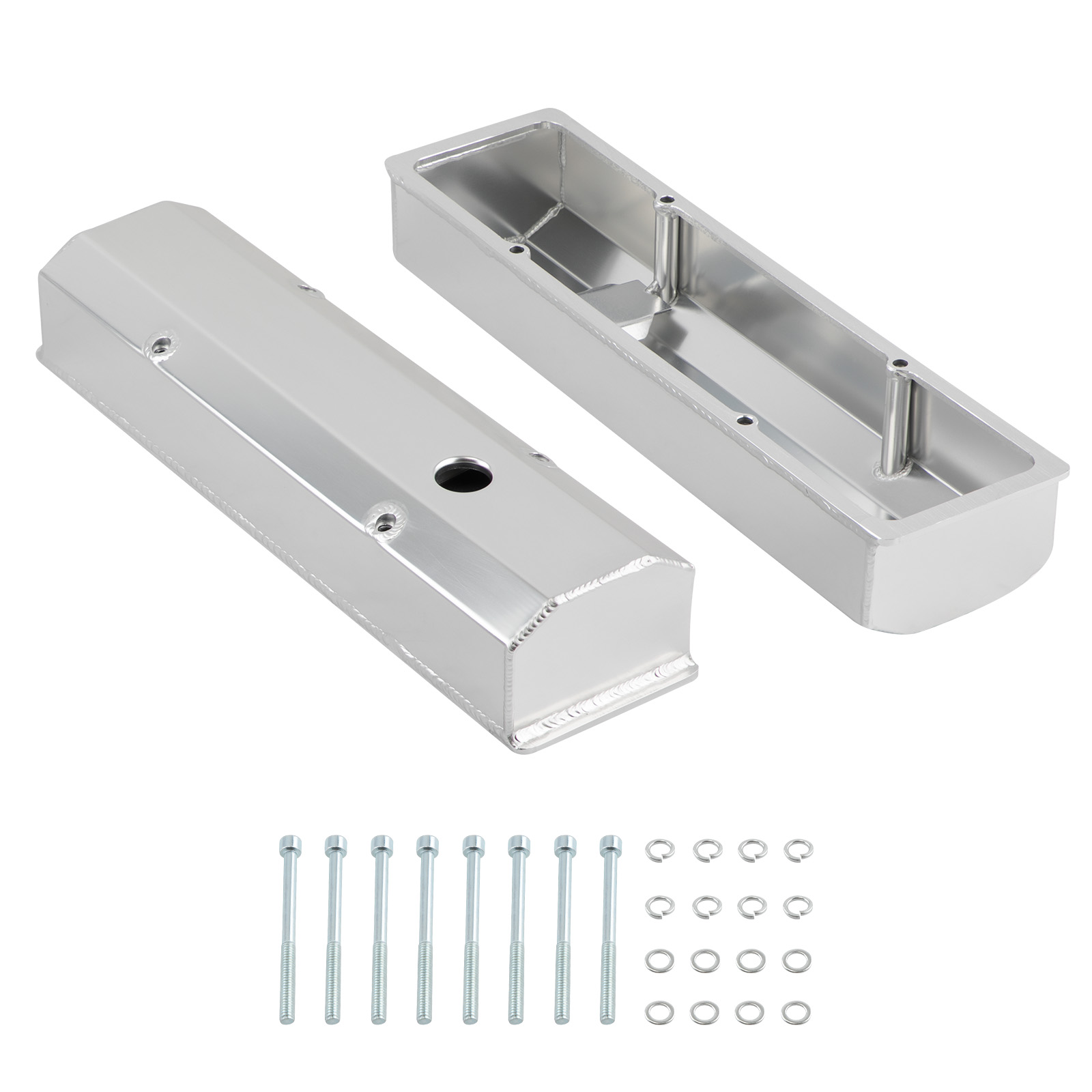 Aluminum Valve Covers Kit for Chevrolet Small Block SBC 283 302 305 1958-1986
