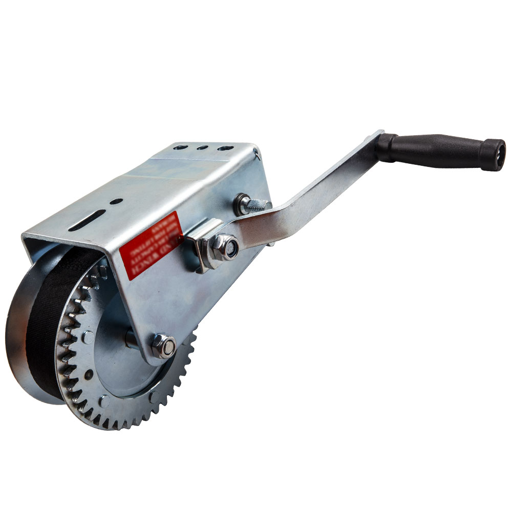2000lbs Hand Winch Hand 2 Gear Crank Winch Heavy Duty ATV Trailer Boat QME