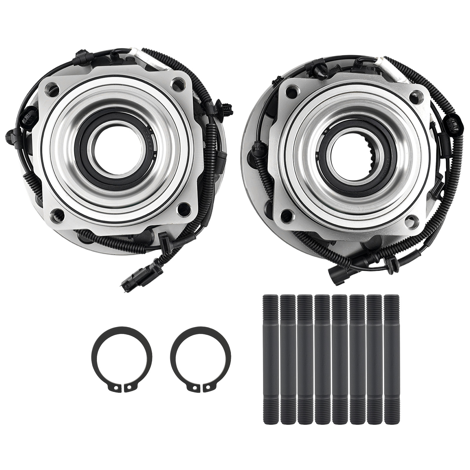 Front Wheel Hub Assembly Pair for Ford F-450/F-550 Super Duty 17-19 HC3Z1104F