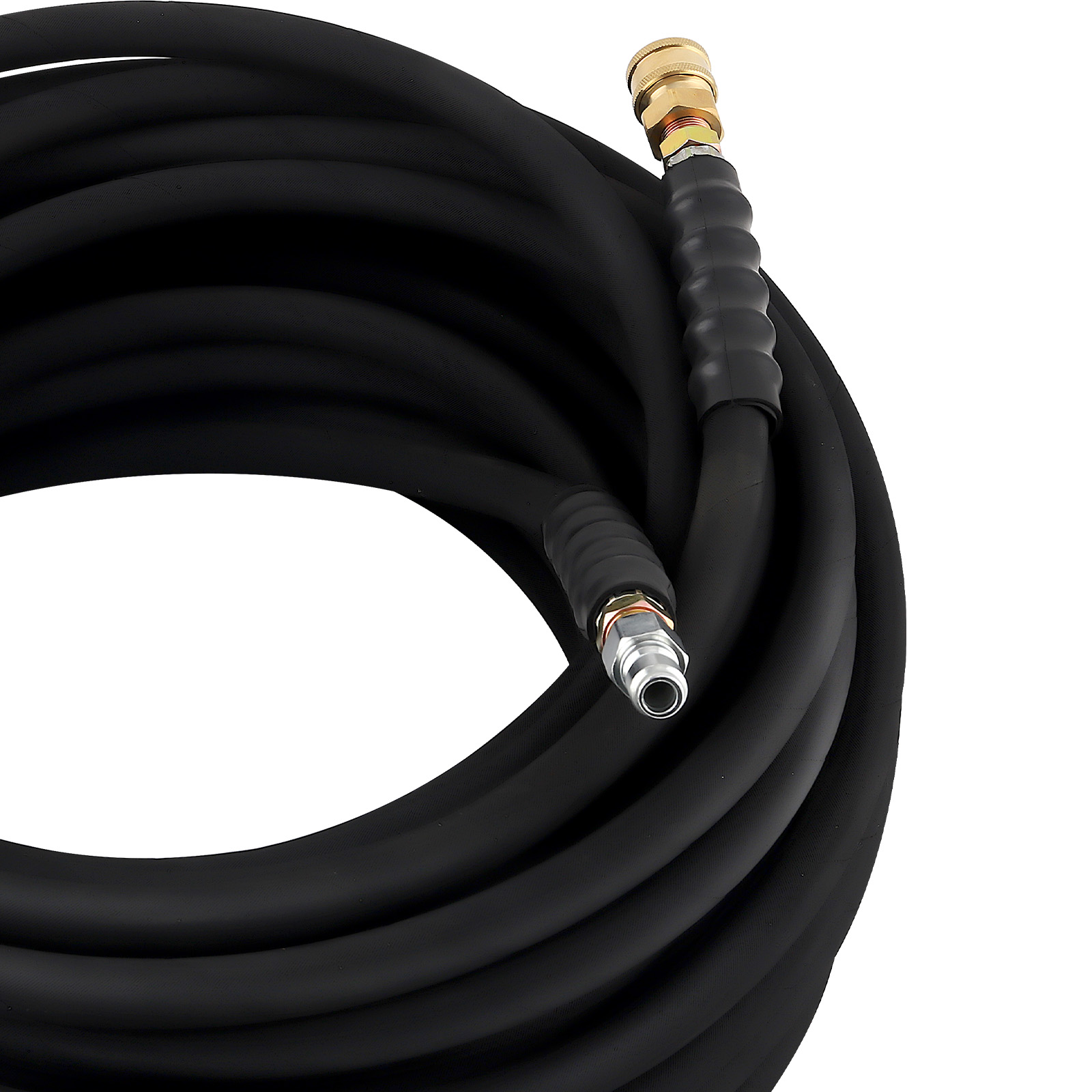 3/8In x 6000psi  HighTem Pressure Washer Hose 100ft 2-Braid Gray Non-Marking
