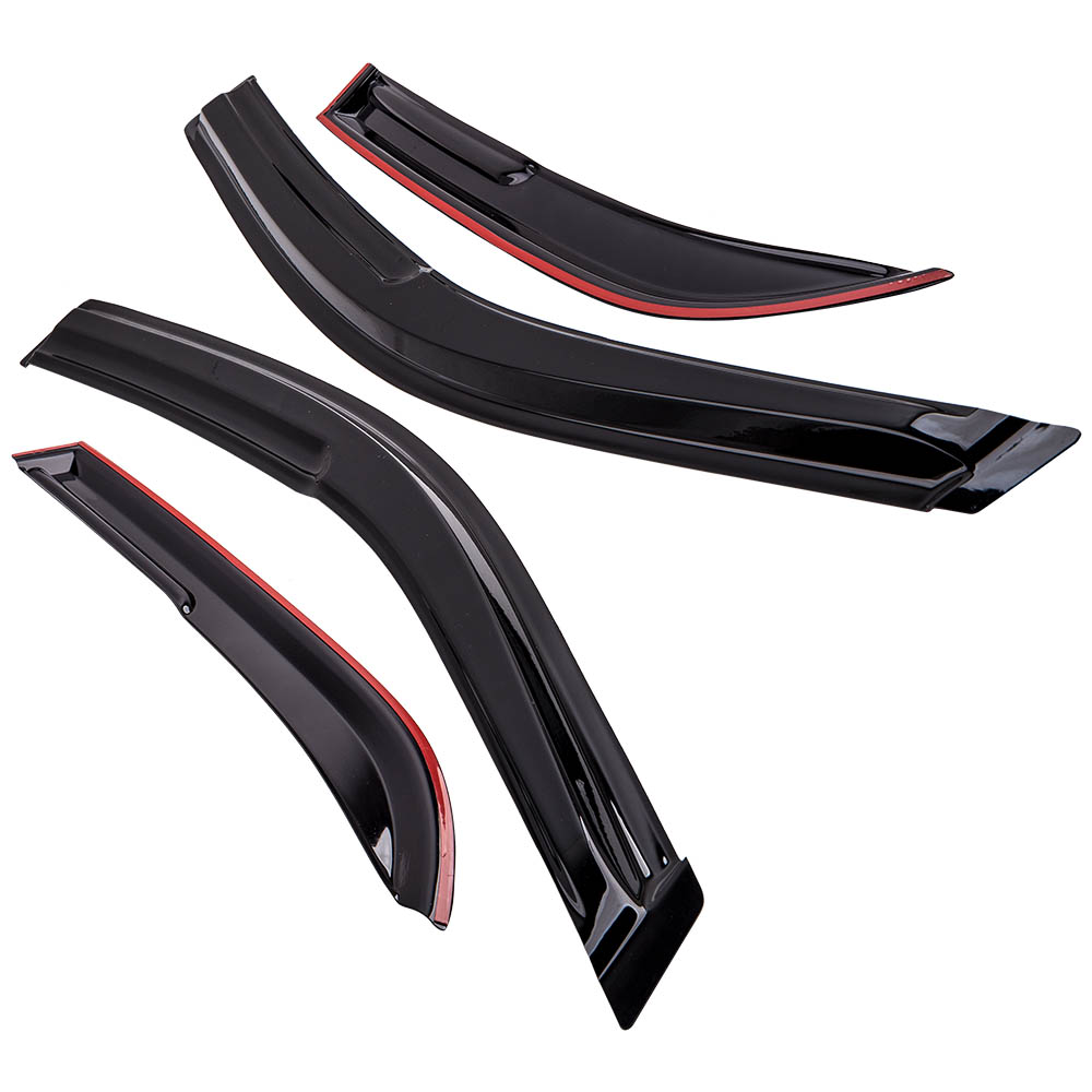 4x Smoke Acrylic Window Visor Rain Guard Vent Shade for Toyota Corolla 2009-2013