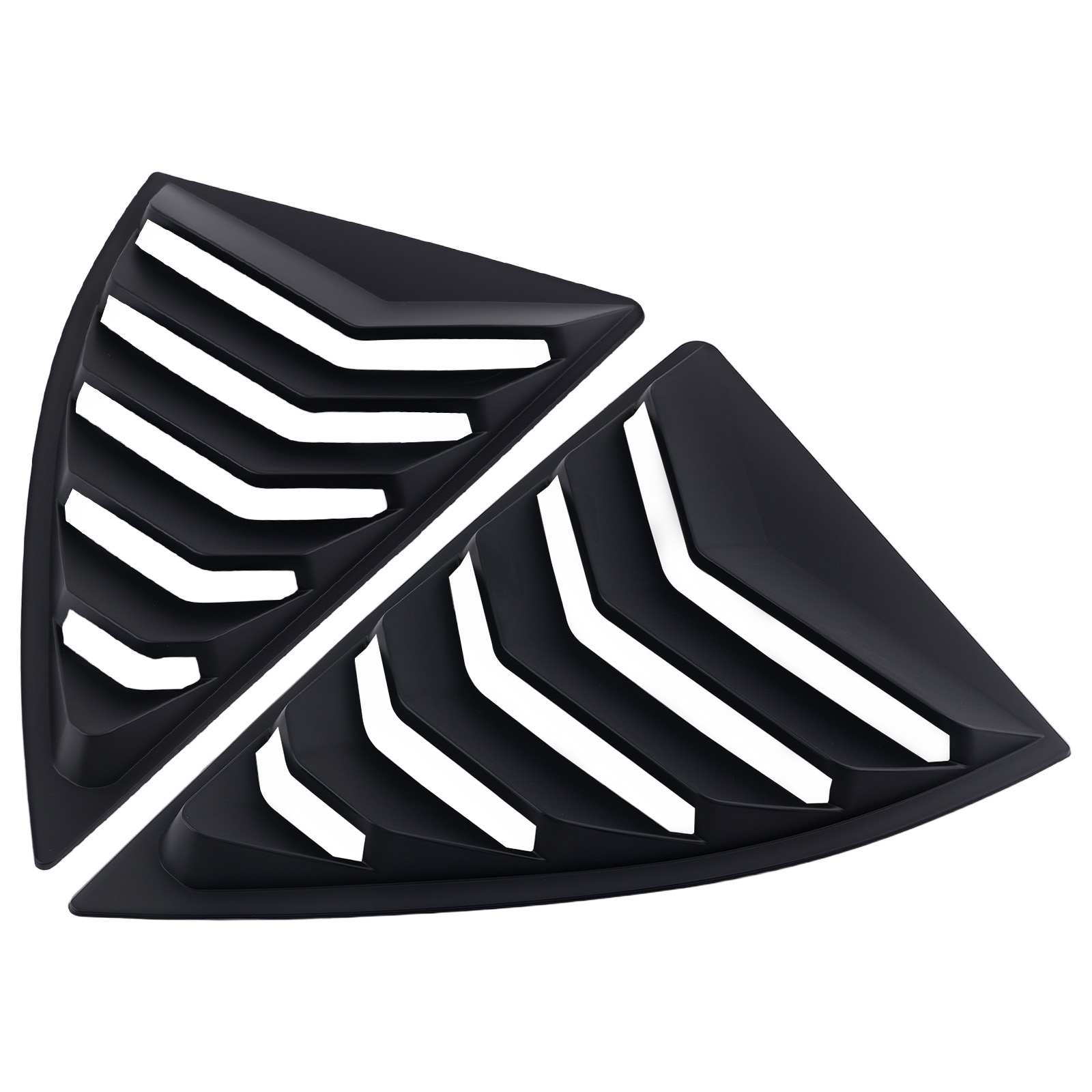 Side Window Louvers for Chevy Camaro 10-15 Quarter Panel Cover Matt Black