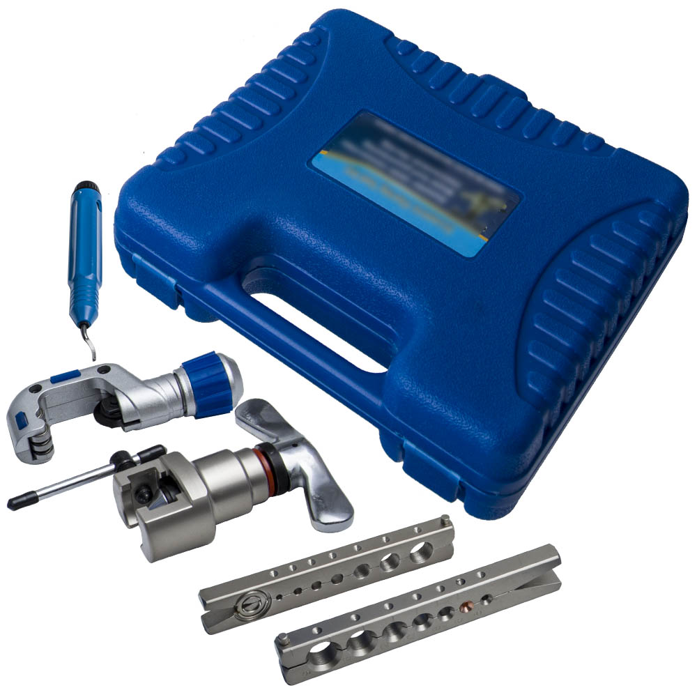 Bördelwerkzeug Satz Bördelgerät Taumelbördelgerät Kupfer- & Alurohre 5-19mm