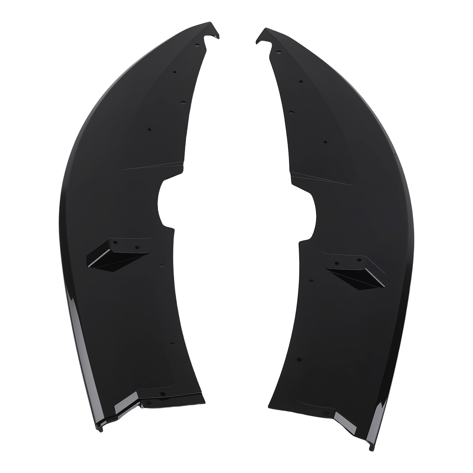 Front Bumper Lower Chin Lip Splitter For BMW E82 M Sport 2007-2013 Gloss Black