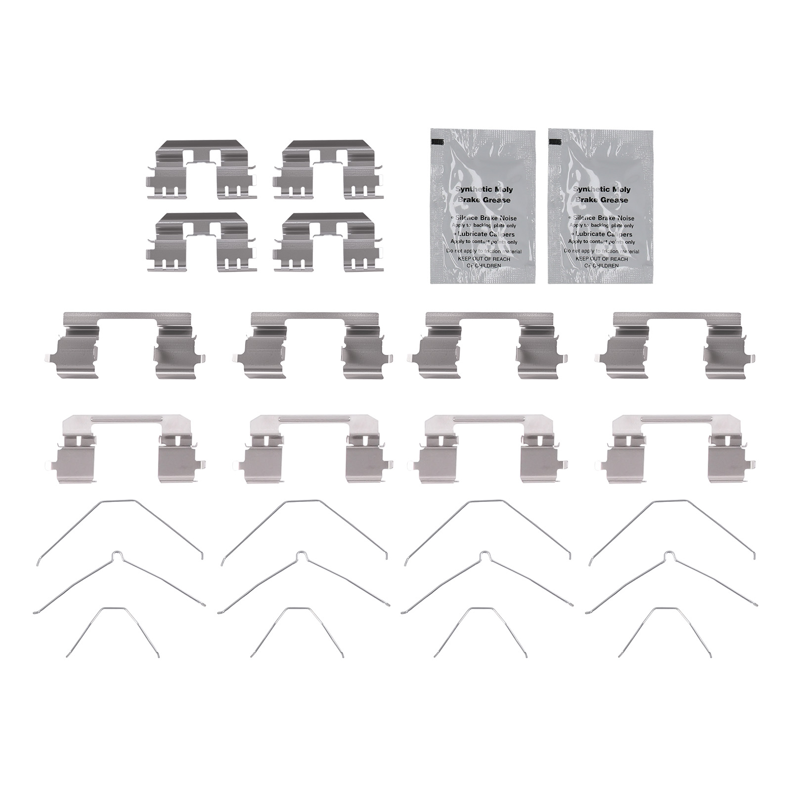 8pcs Front Rear Ceramic Brake Pads Set for Honda Accord 2008-2017 w/Hardware