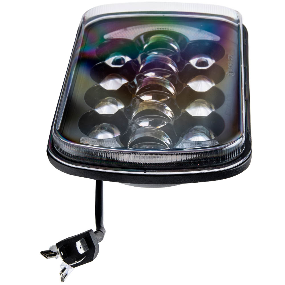 Square LED Headlight Pair for GMC K2500 C2500 Suburban 1997-2000 H6014 6000K