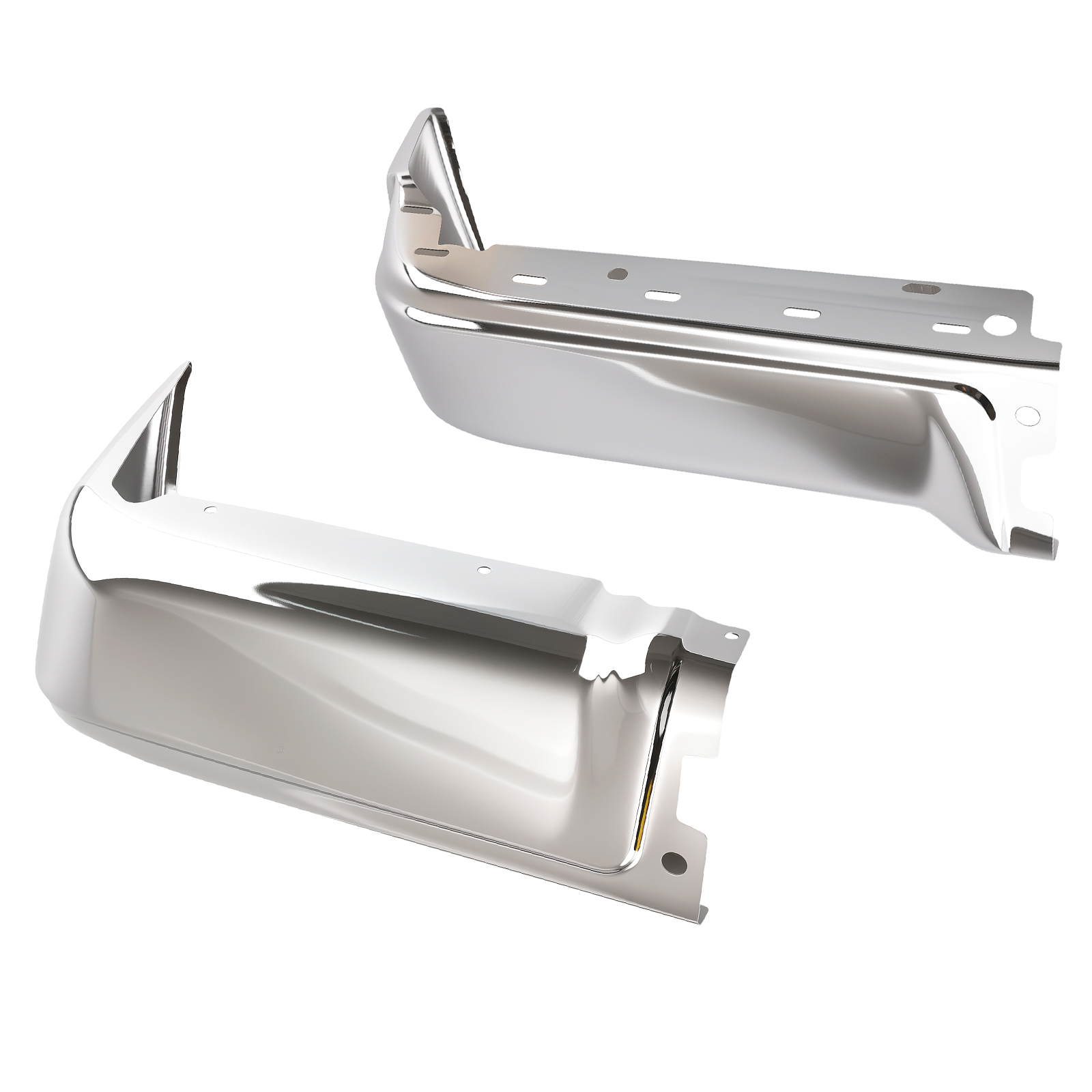 Chrome Rear Bumper End Set for Ford F150 2009-2014 9L3Z17906A Left Right Side