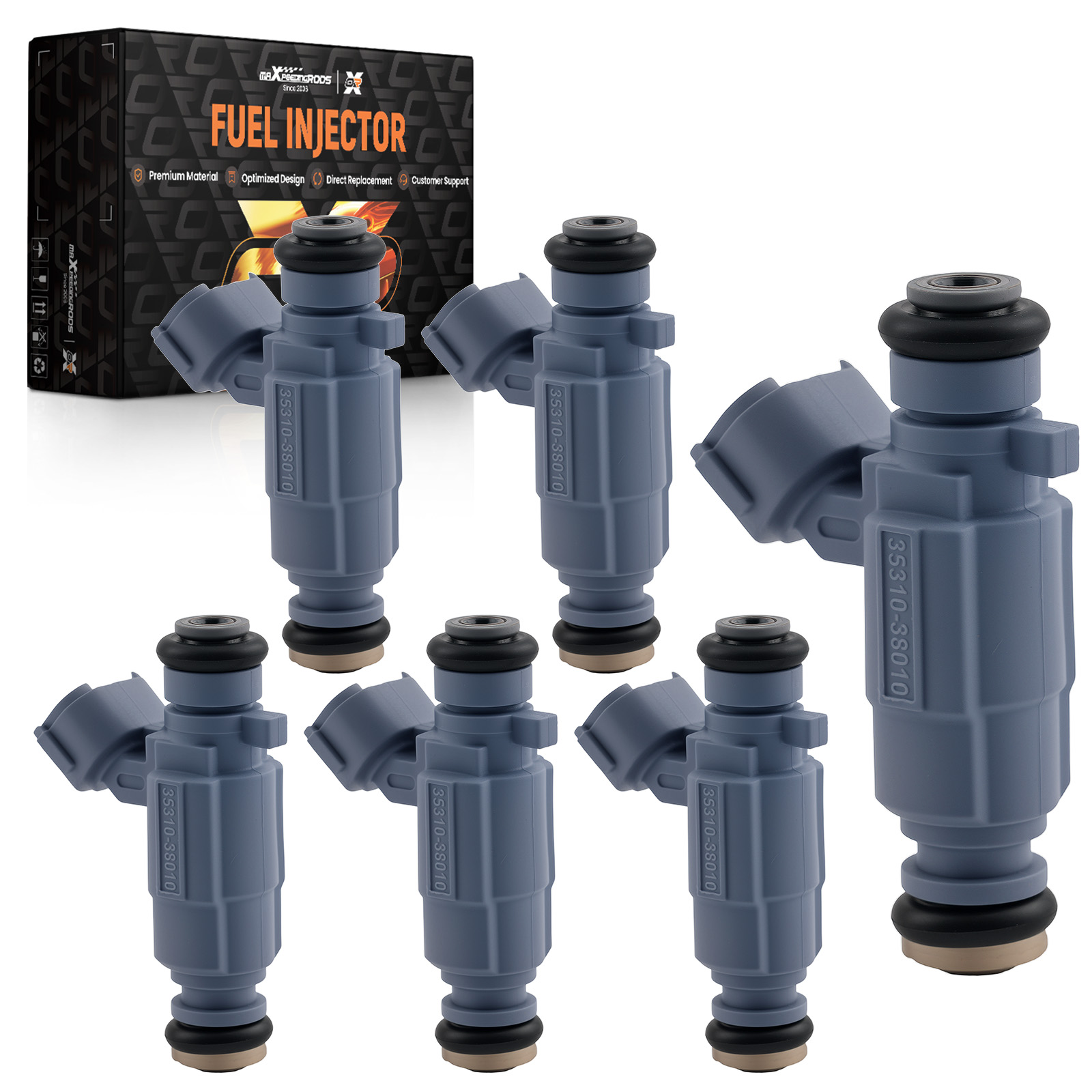 6Pcs Fuel Injectors for Hyundai XG350 3.5L V6 2002-2005 Part 35310-38010