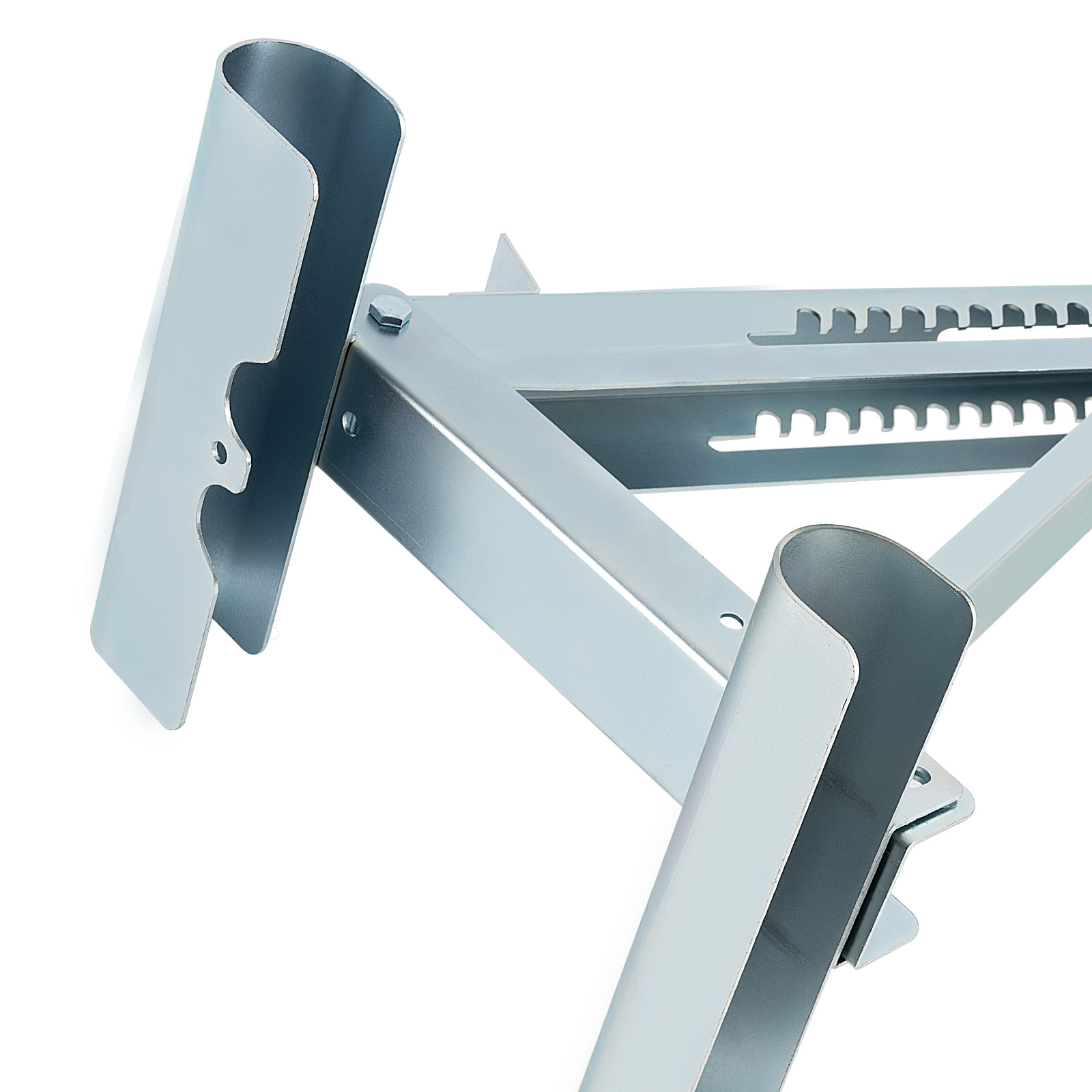 2pcs Ladder Work Platform Bracket 20in Wide 440lbs Load Adjustable Design