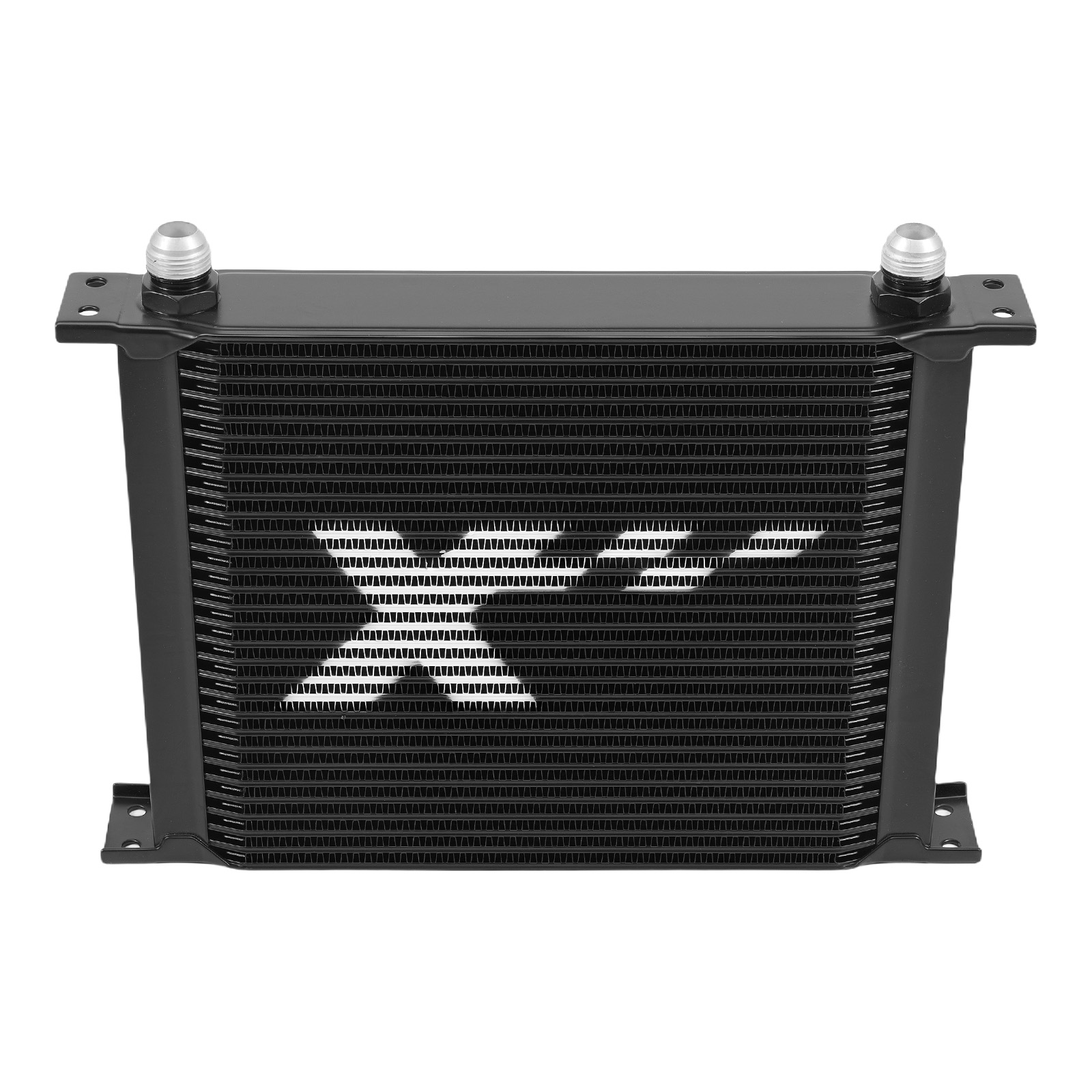 30 Row Oil Cooler Universal Aluminum AN10 with Engine Fitting & Air Guide
