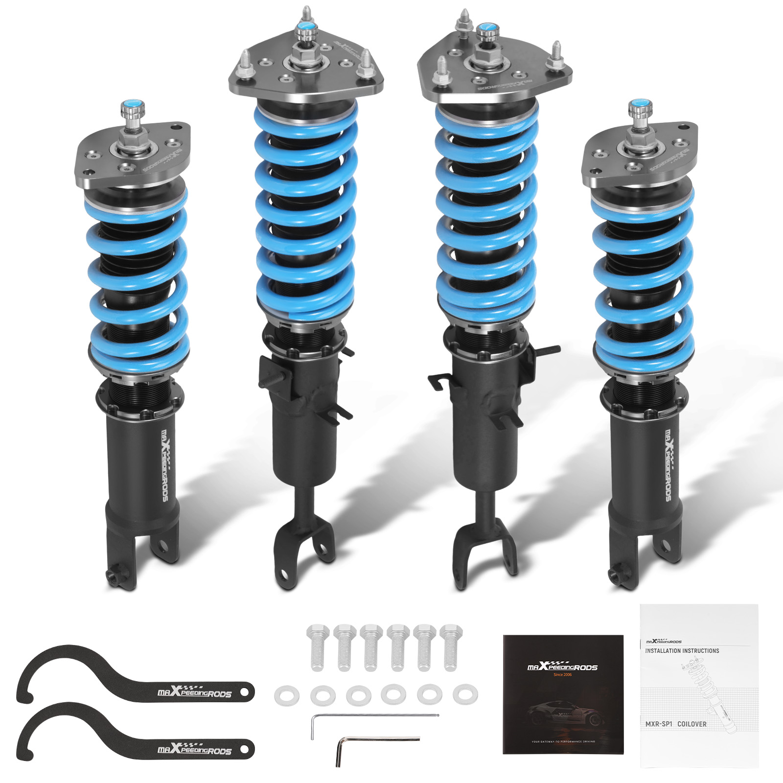 MaXpeedingrods T6 Coilover Kit w/24-Way Damping For Infiniti G35