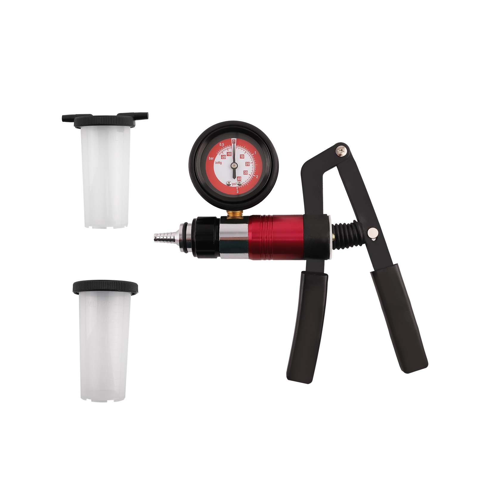 22pcs Hand Held Vacuum Pump Brake Bleeder Set Bleed Tester Tool Kit Car Bike New