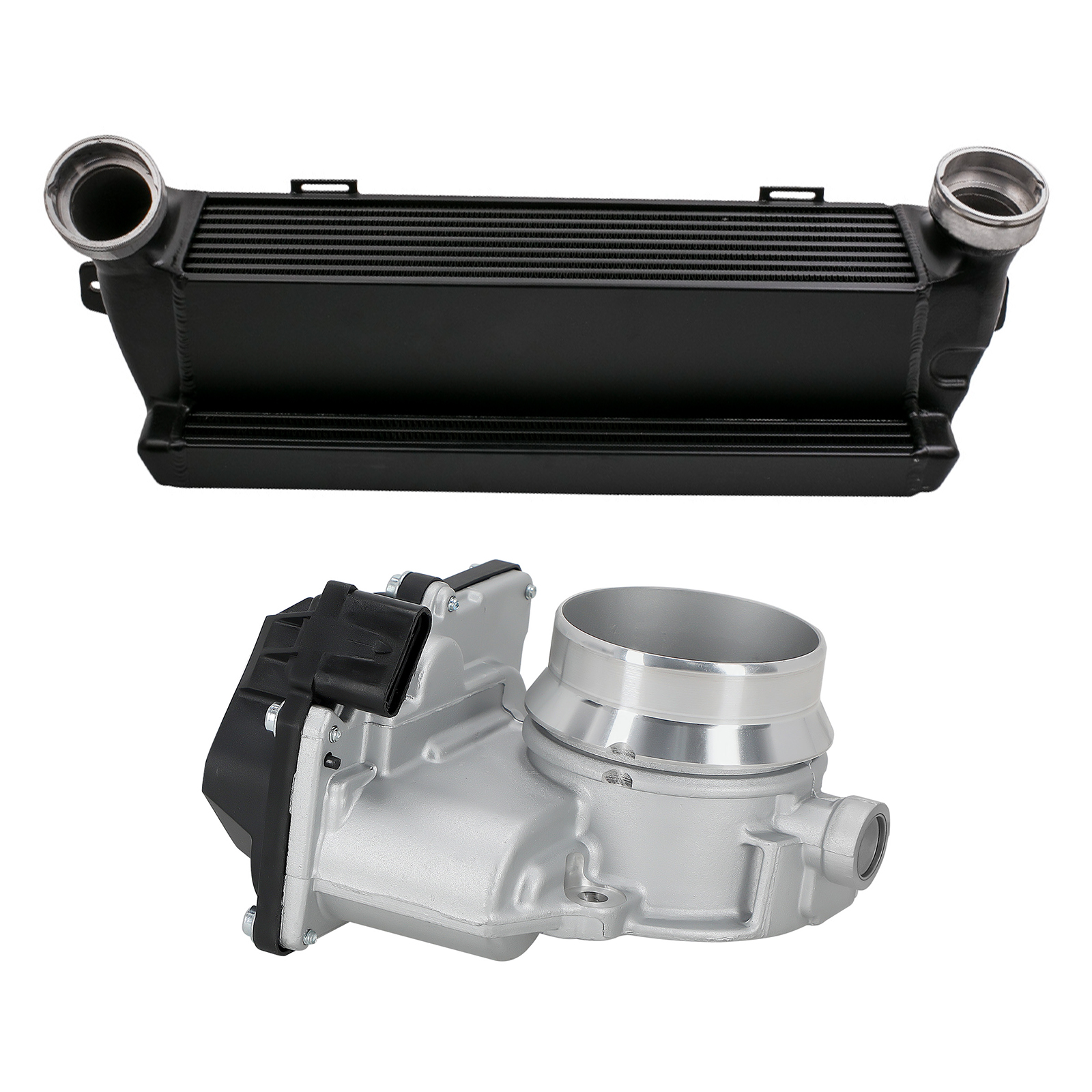 Intercooler Ladeluftkühler & Drosselklappe For BMW 3er E91 E92 E93 13547806231