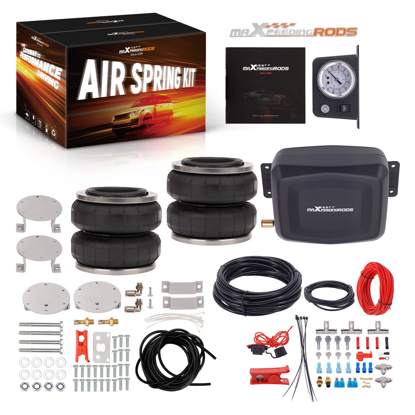 Luftfederung mit Kompressor Kontroller Kit  for Toyota Hilux 4WD 2005-2015
