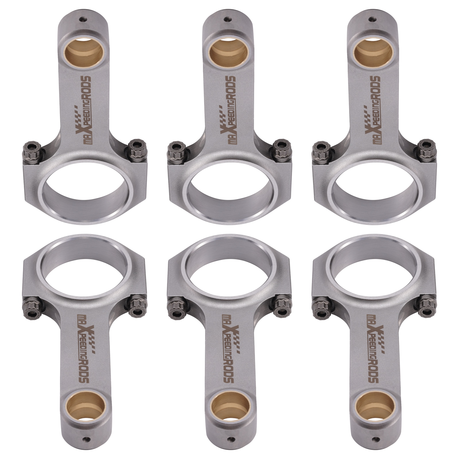 6x Connecting Rods for Porsche 3.2 carrera 911 3.3 Turbo 127mm Conrod ARP2000