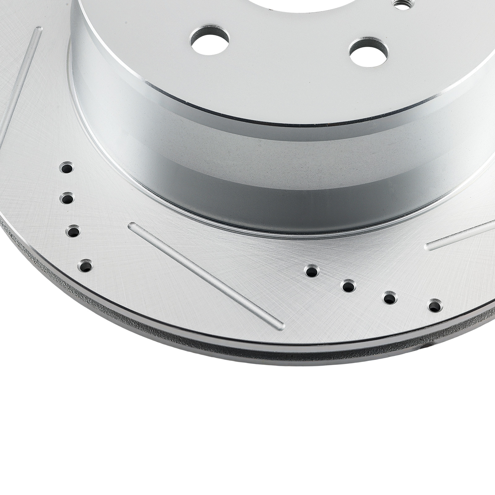 Rear Drilled and Slotted Disc Brake Rotor for Chevrolet Silverado 1500 2007-2019