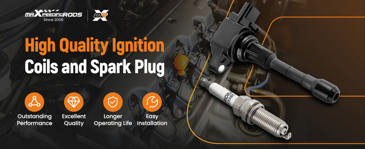 thumbnail image 2 of 6 Ignition Coils + 6 Iridium Spark Plugs Kit For Infiniti G37 / M37 / Q50 3.7L (08-13) 2 of 5