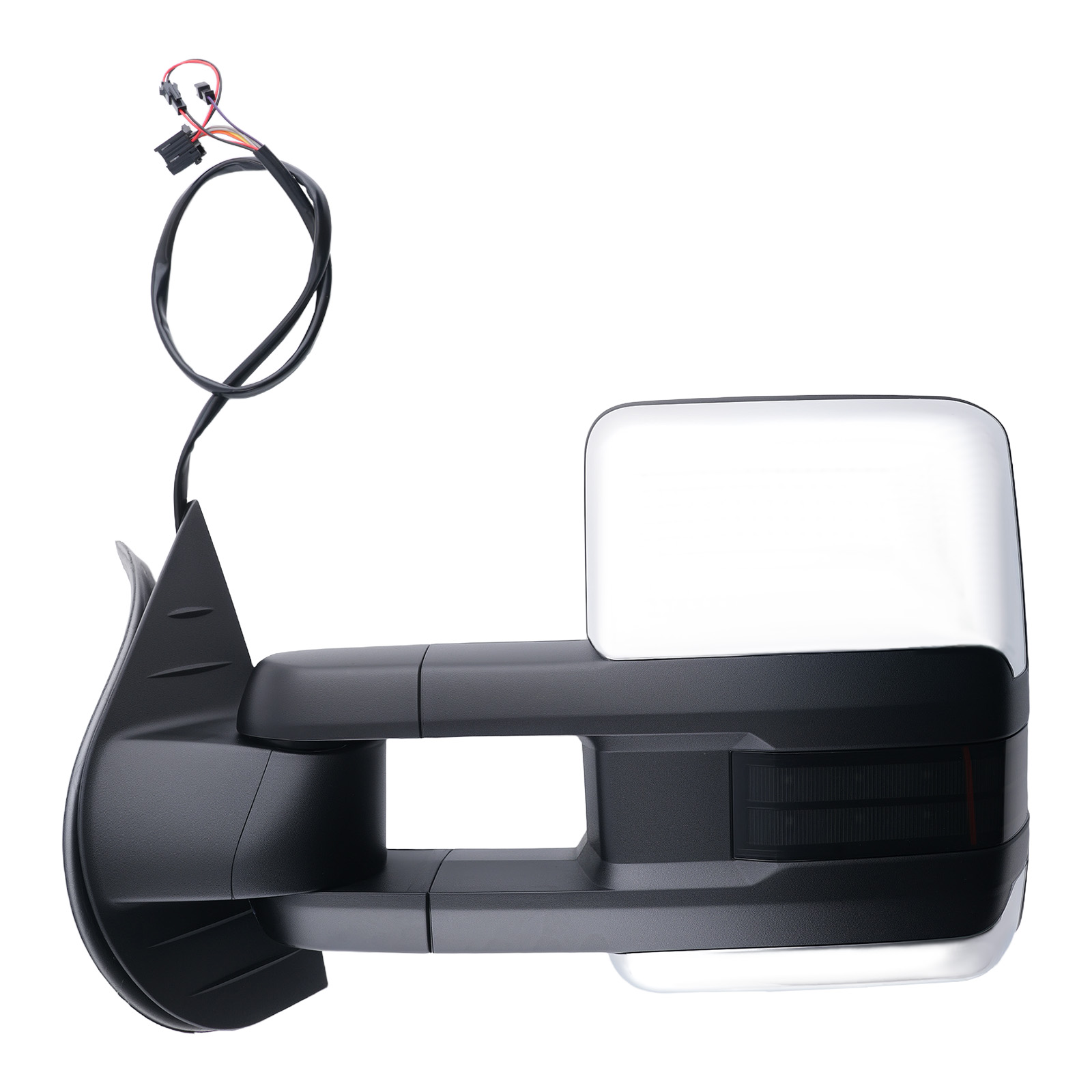 Power Side Mirror for Chevy Avalanche 2007-2013 Towing Heated Signal Chrome