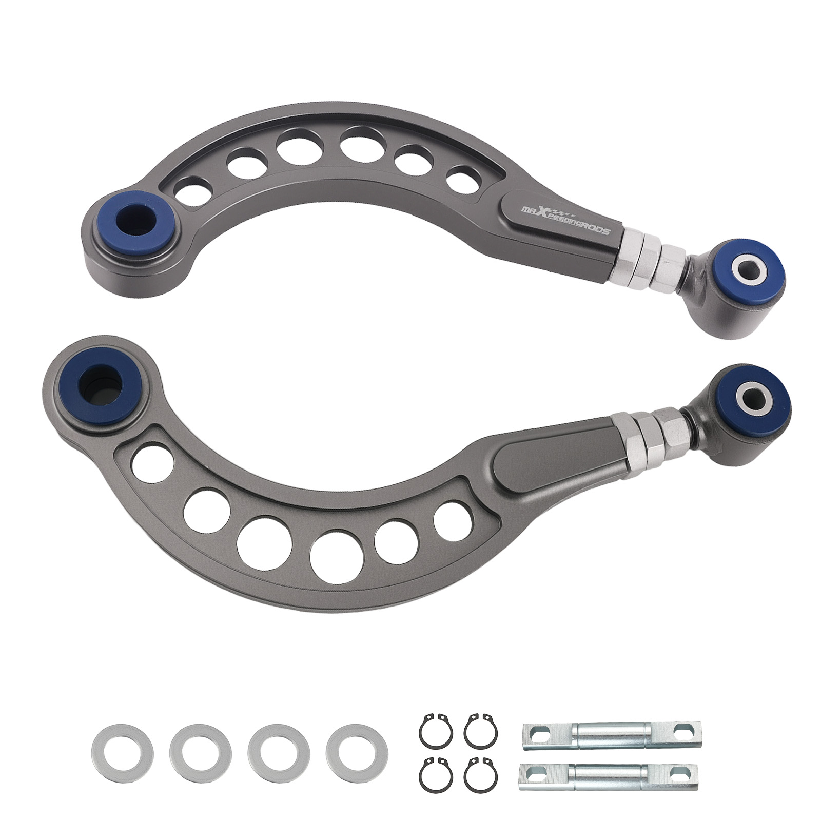 2x Adjustable Rear Upper Camber Arms Kit +/- 3 For 06-15 Honda Civic Coupe/Sedan