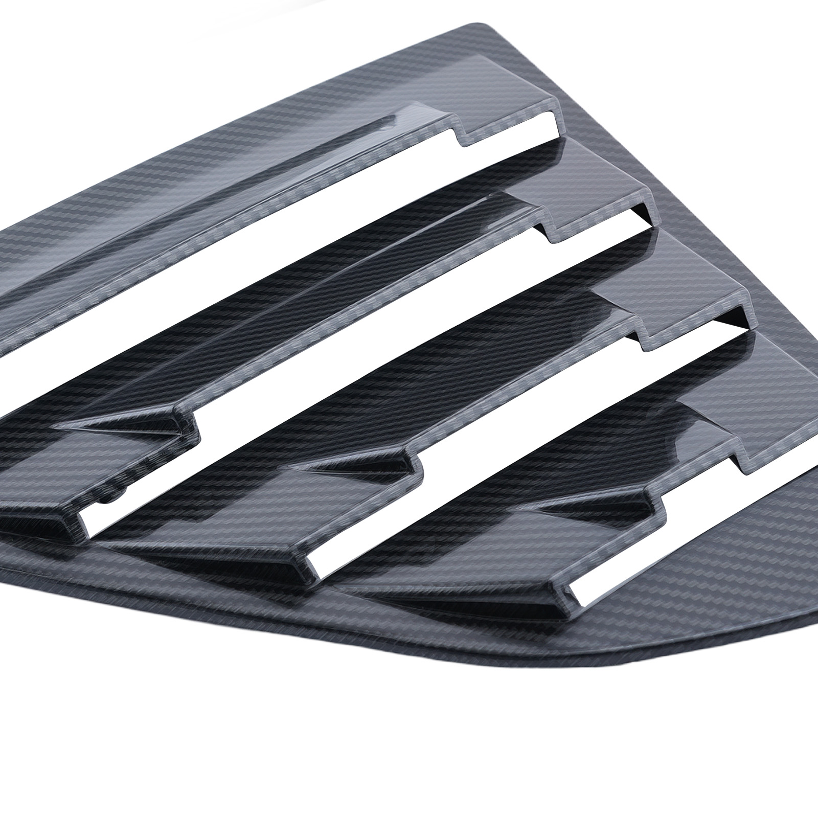 Rear Side Window Louvers for Toyota Camry 2018-2024 ABS Carbon Fiber Painted