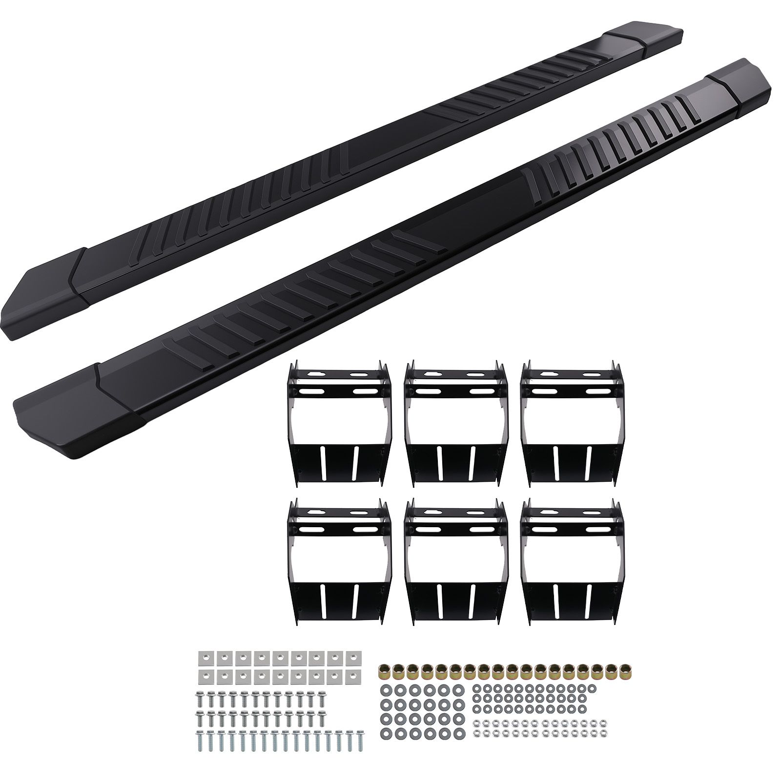 2PCS Nerf Bars Side Steps for Ford F-150 2004-2014 Super Crew Cab Left&Right