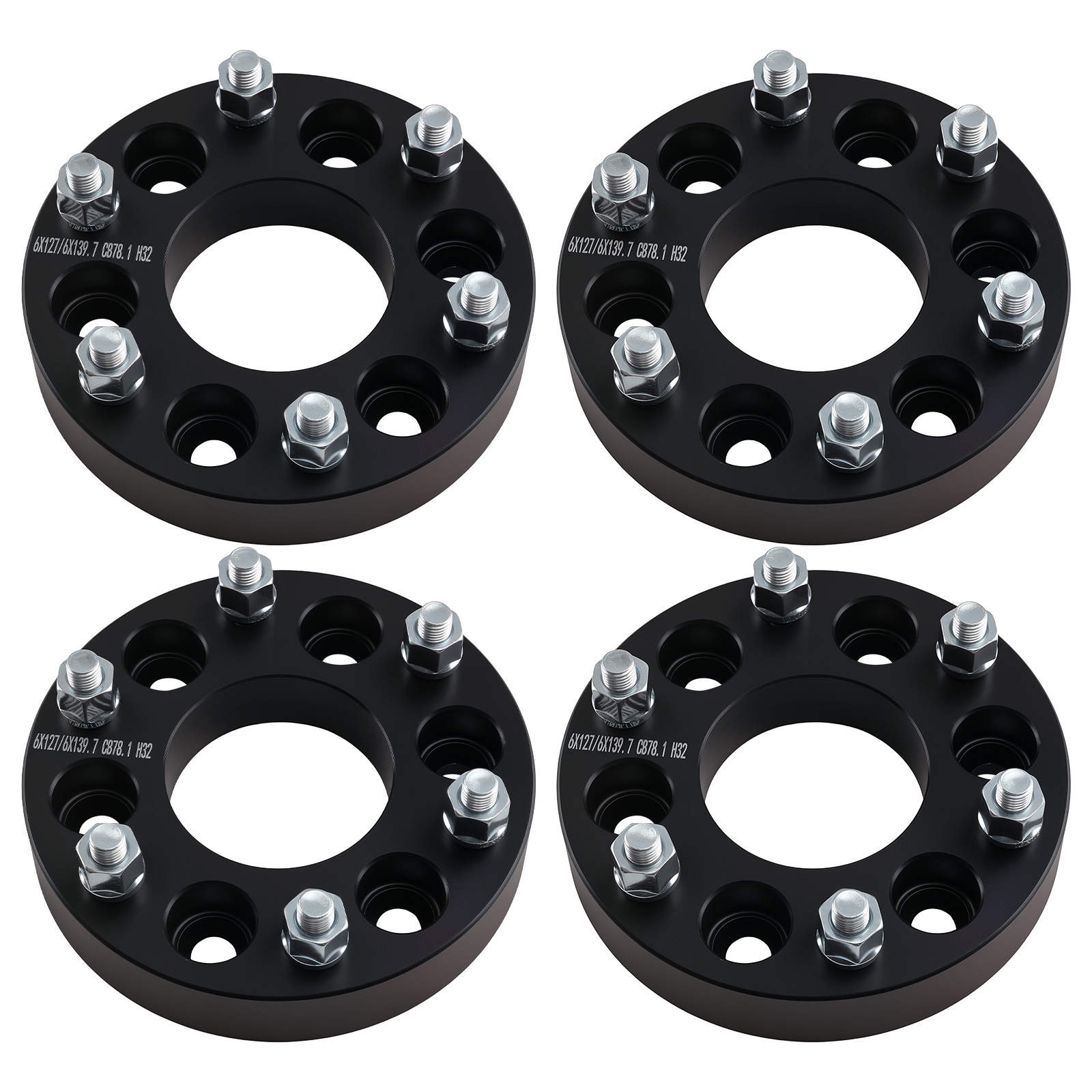 32mm Hub Centric Spacers for Chevrolet SSR Trailblazer GMC Envoy 6x127-6x139.7