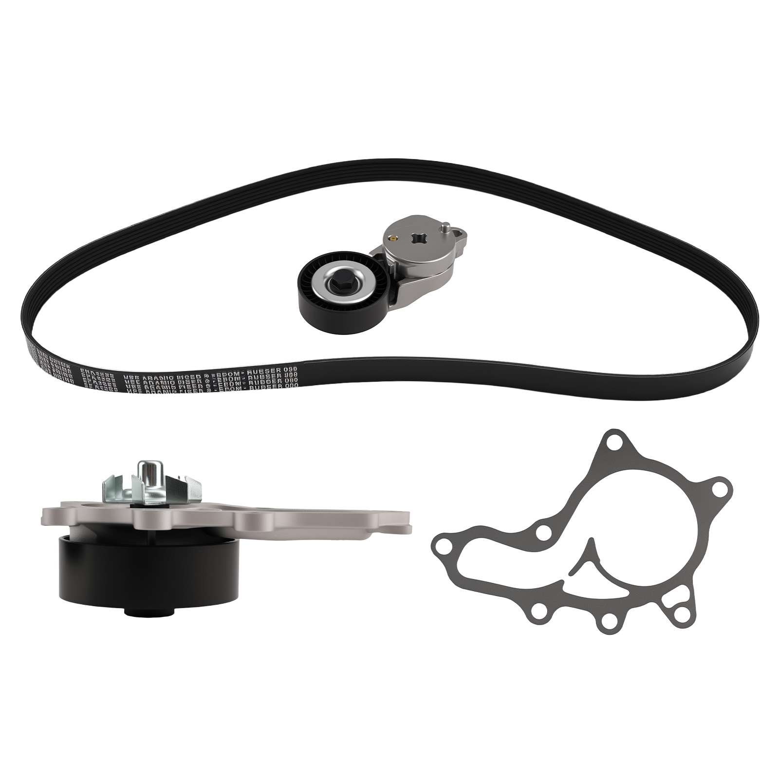 Serpentine Belt Tensioner Water Pump Kit + Gasket for Toyota Camry 16620-36011