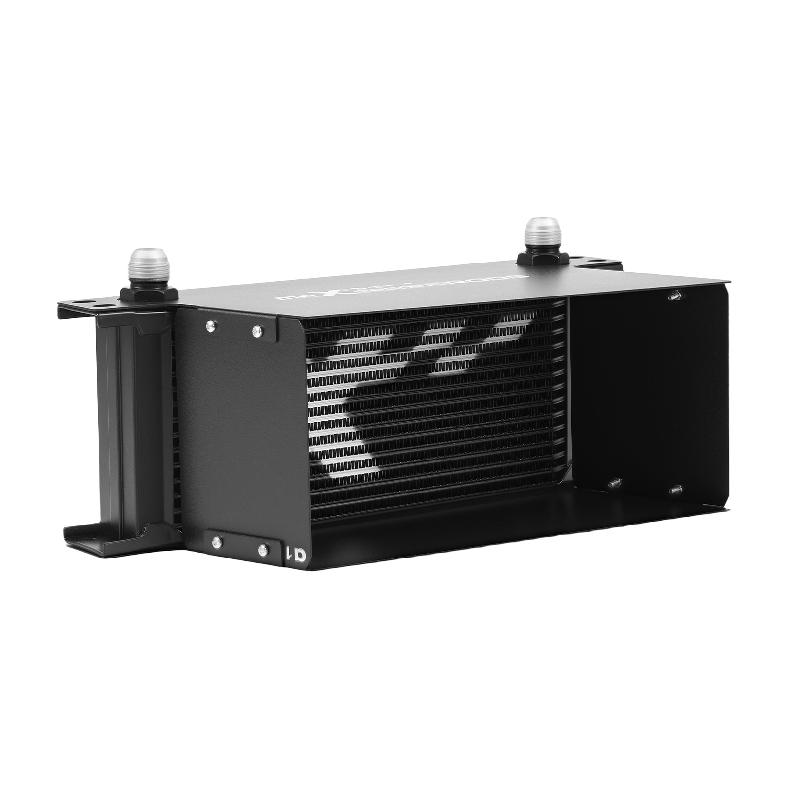 16 Row Universal Aluminum Oil Cooler 10AN Engine Transmission Thermostatic