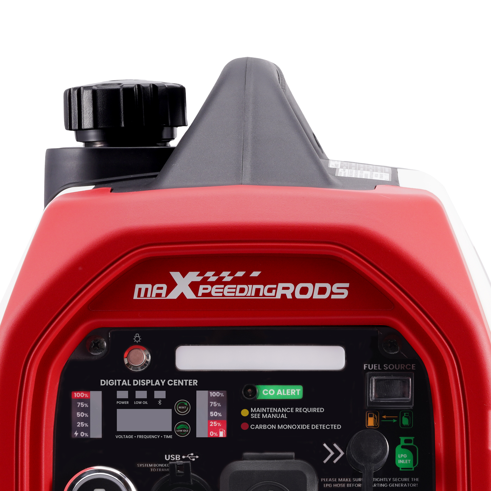 4000W Portable Super Quiet Dual Fuel Inverter Generator Bluetooth E-Start
