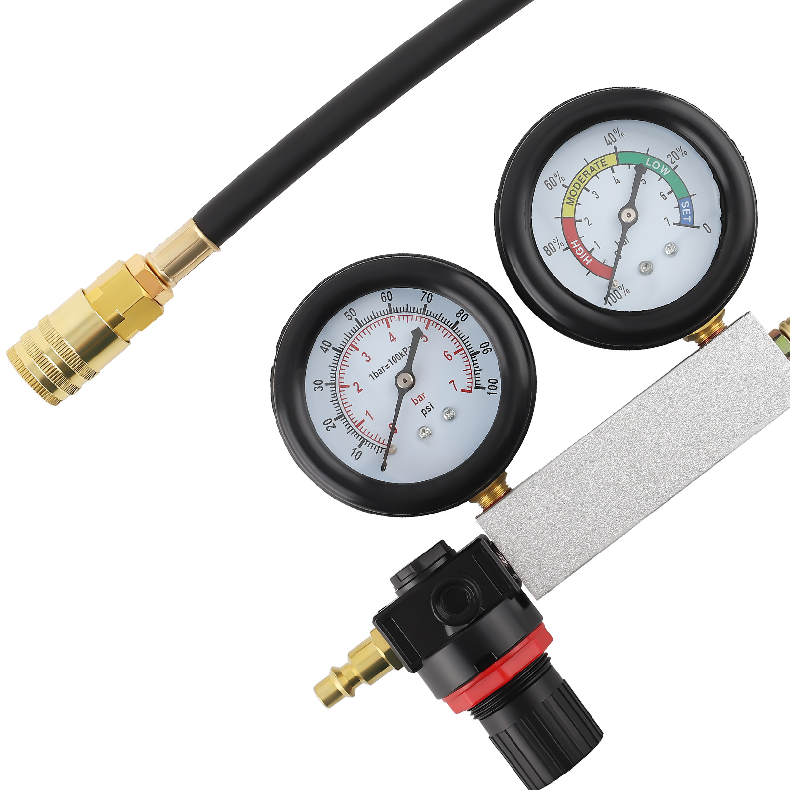 TU-21 Benzin Kompressionsdruckprüfer Tester Satz Mit Mutter-Adapter 12/ 10mm