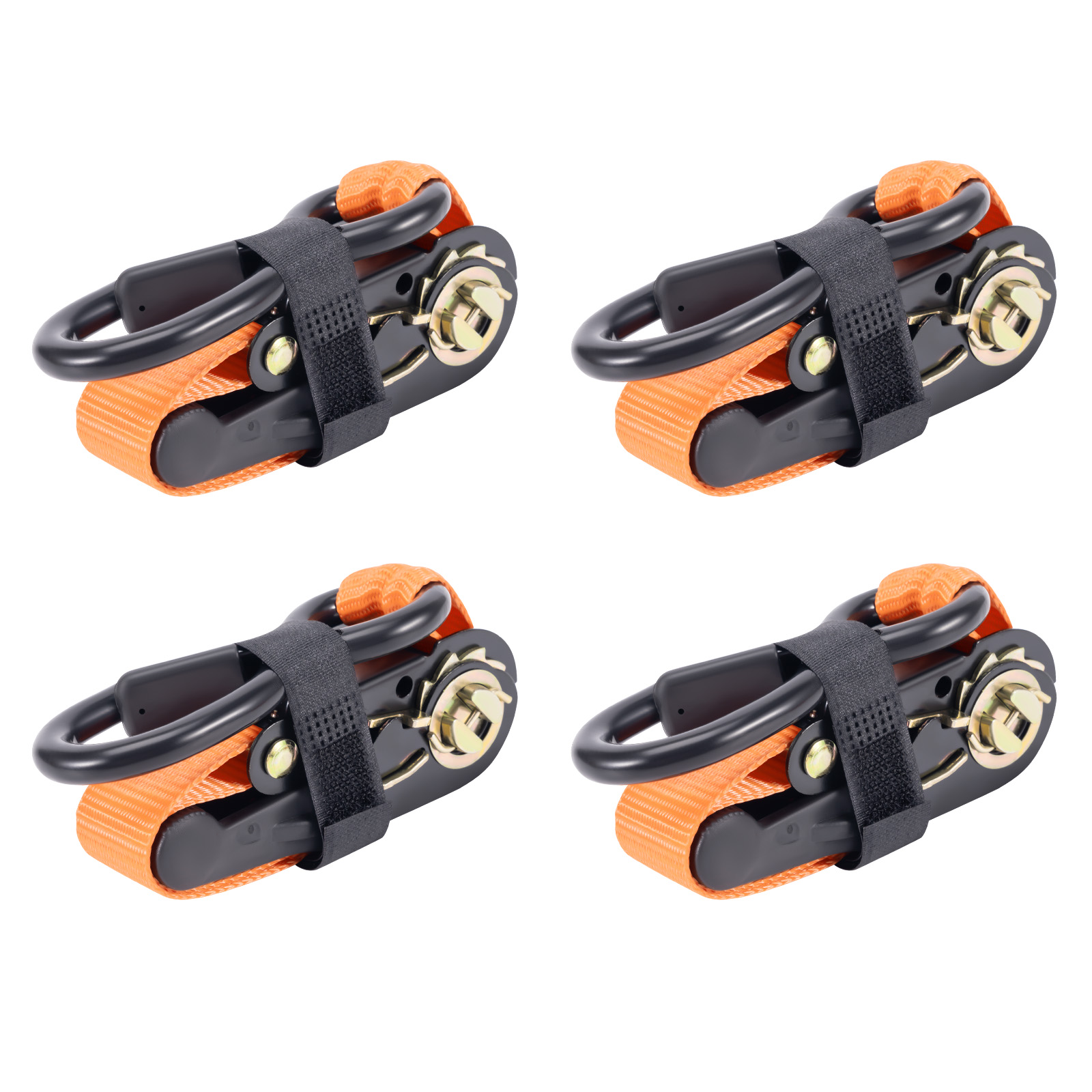 1 inch Heavy Duty  Ratchet Tie Down Kit 2200 lbs fit for Transport for ATV Truck