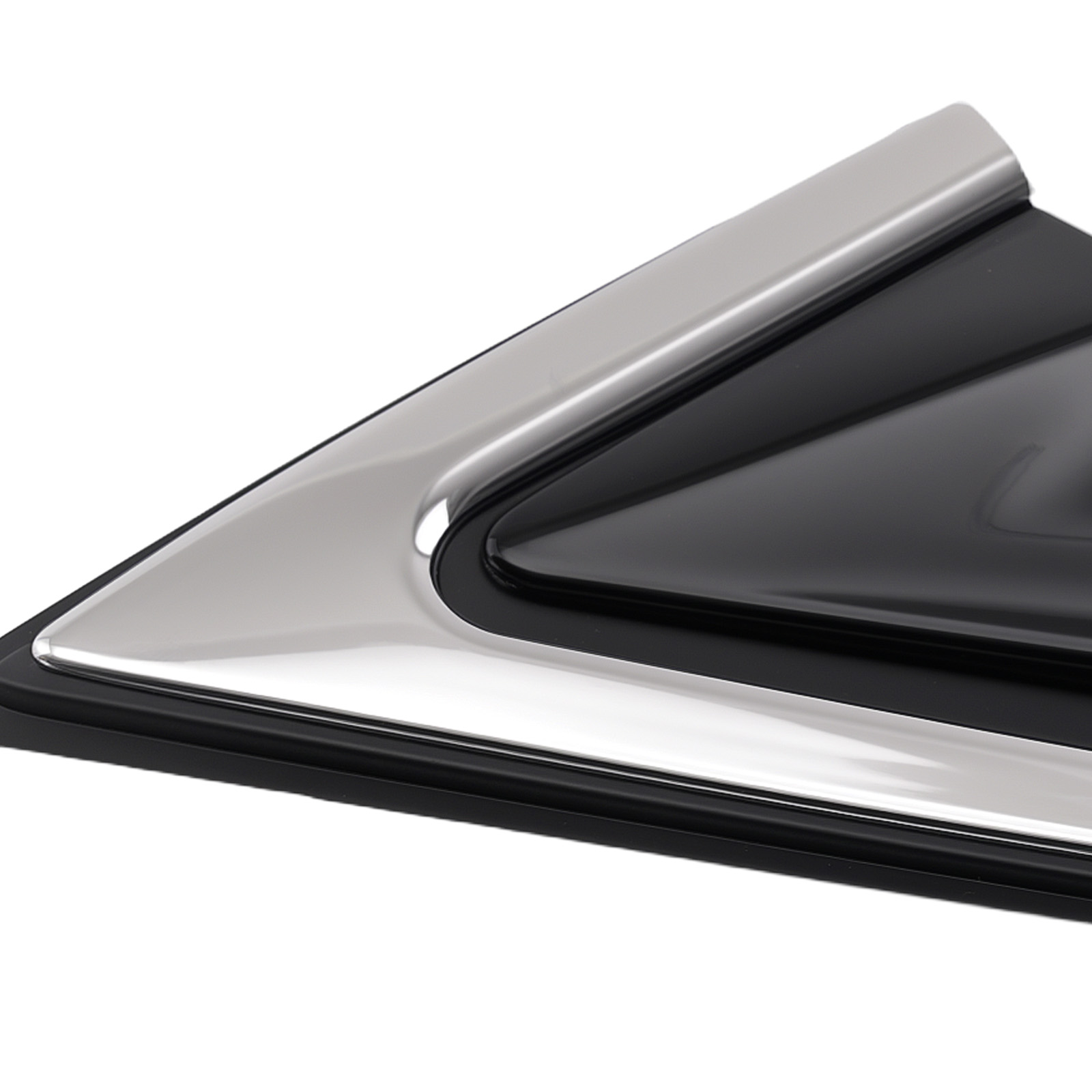 Left Right Side Mirror Flag Trim for Hyundai Santa Fe Sport 2013-2018 Black