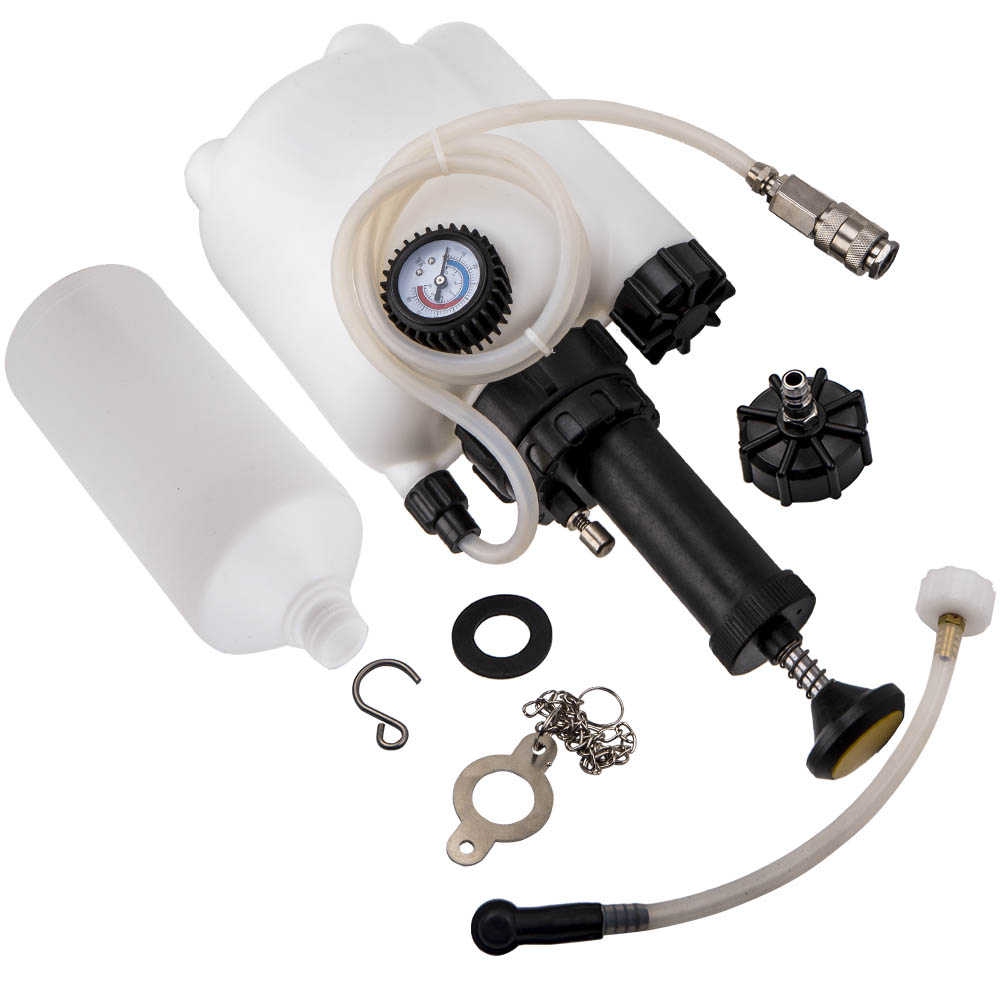 3L Manual Brake Clutch Bleedung System Fluid Bleed Tool Bleeder Kit + Adapter eBay