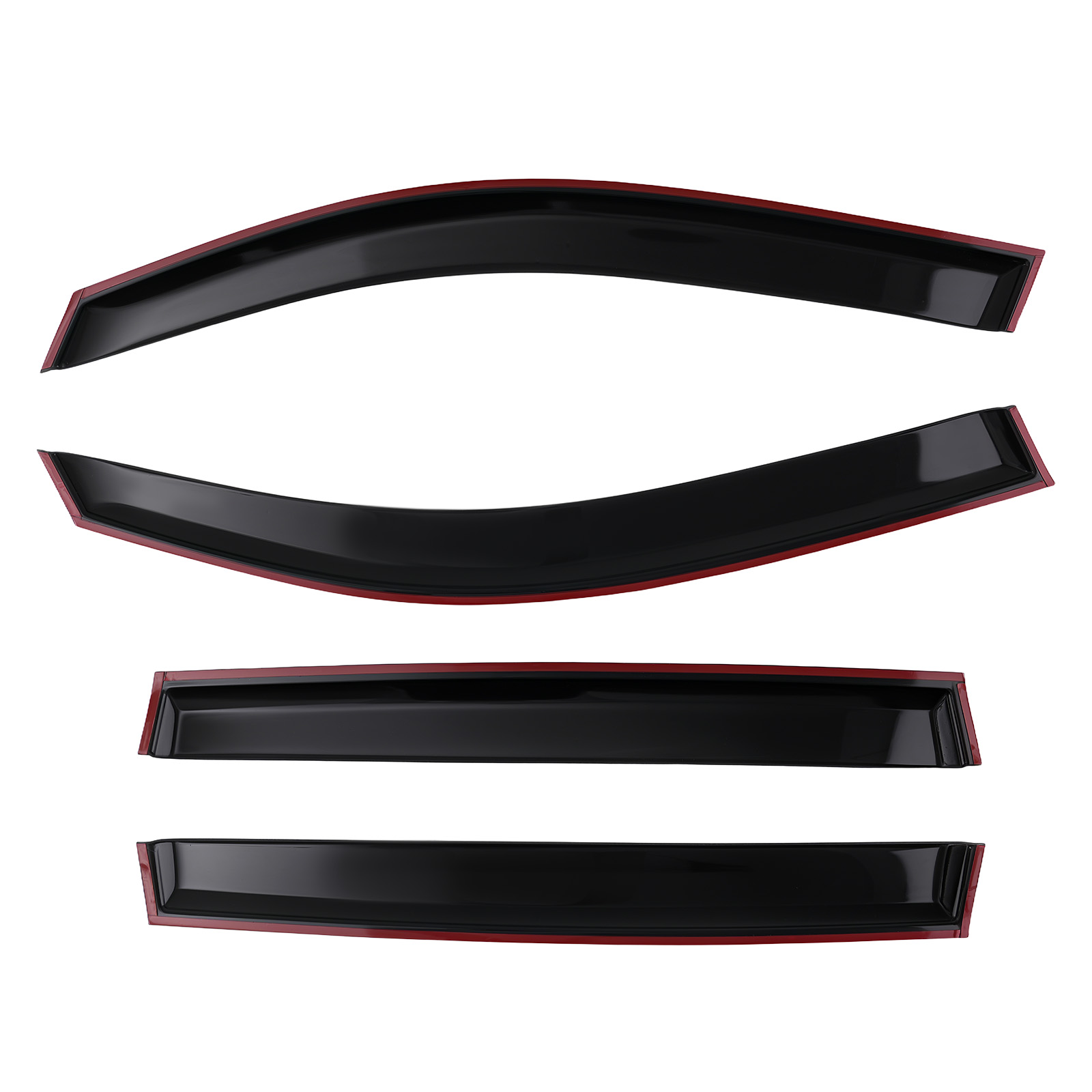 Rain Visor Window Guard Deflector for Subaru Forester 2019-2024 Black Set 4PC