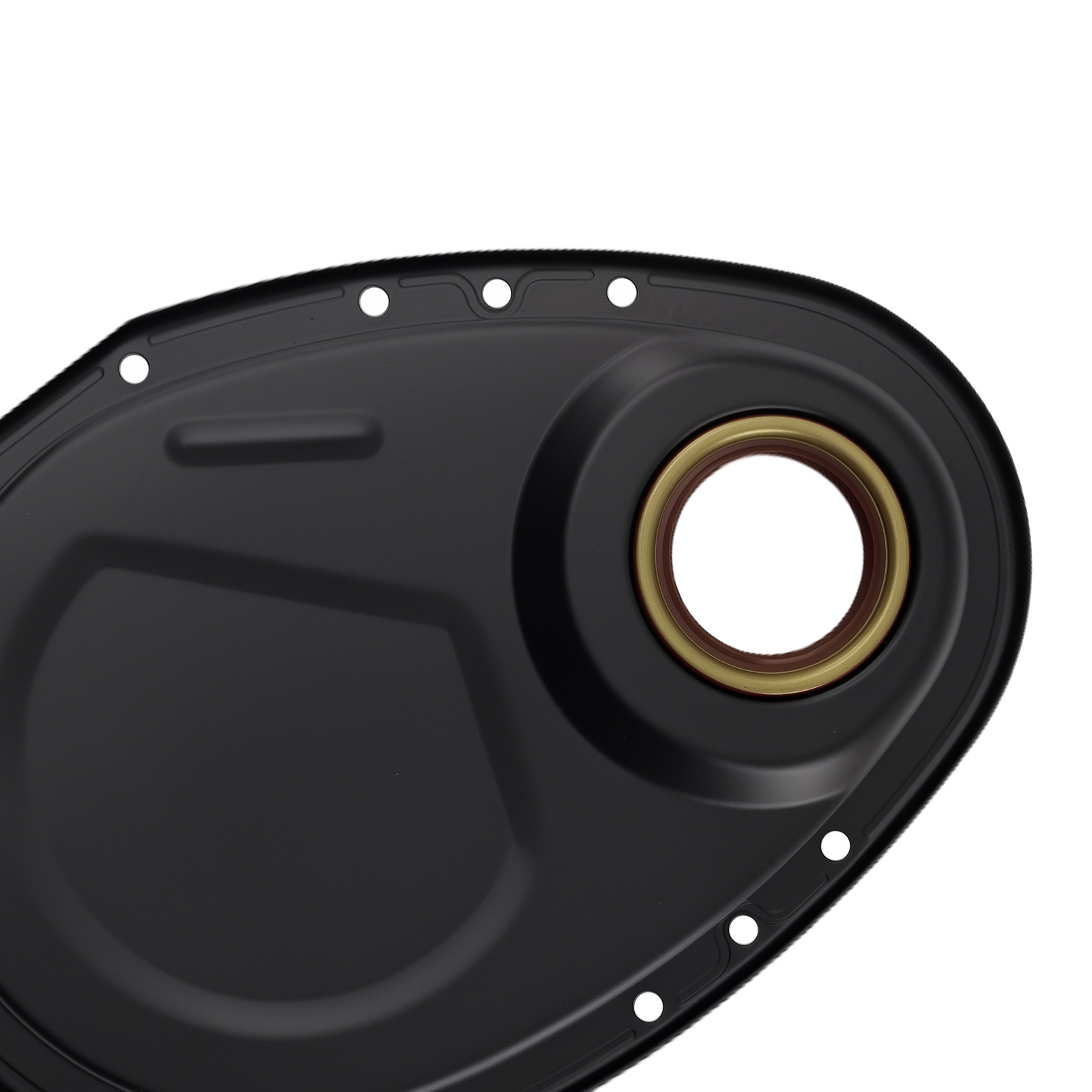 Timing Chain Cover Kit for Chevy SBC 283 305 327 350 400 V8 1958-86 Black Steel