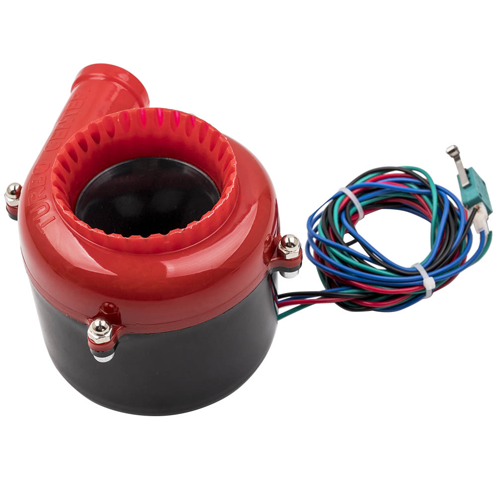 Red Black Car Fake Dump Valve Electronic Turbo sound 4-Wire Connection