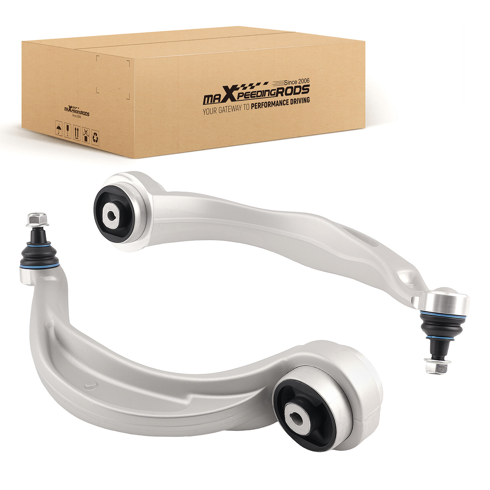Front Lower Rearward Control Arm Set for Audi A4 Quattro 2010-16 w/Ball Joint