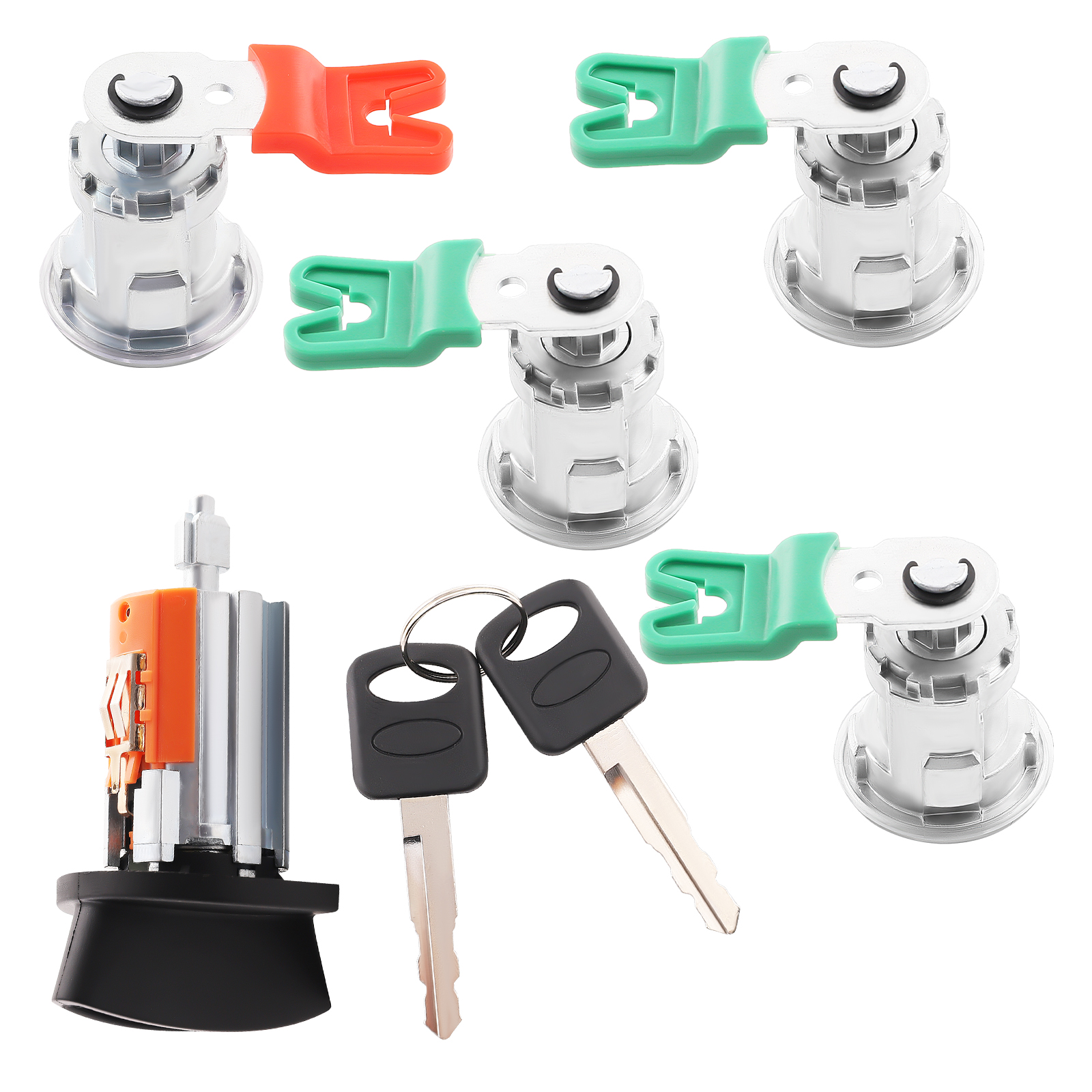 Ignition Cylinder Full Door Lock Set For Ford Econoline Van E150 E250 E350
